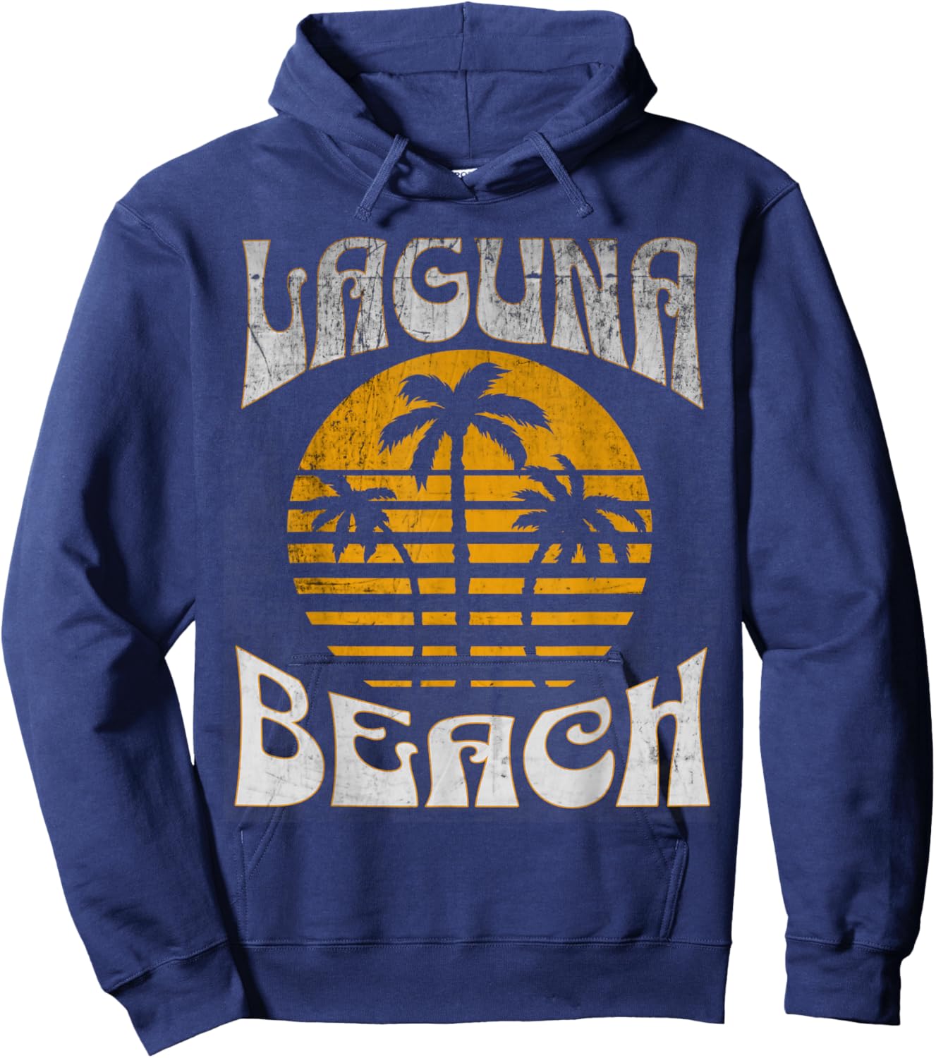 Laguna California Beach Summer Vacation Vintage Men Women Kids Hoodie - Hoodie | Navy