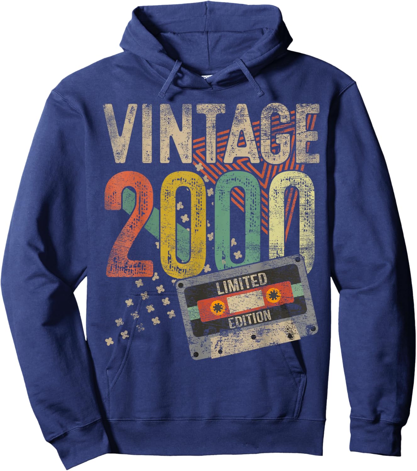 Vintage 2000 25th Birthday Gifts Women 25 Year Old Hoodie - Hoodie | Navy