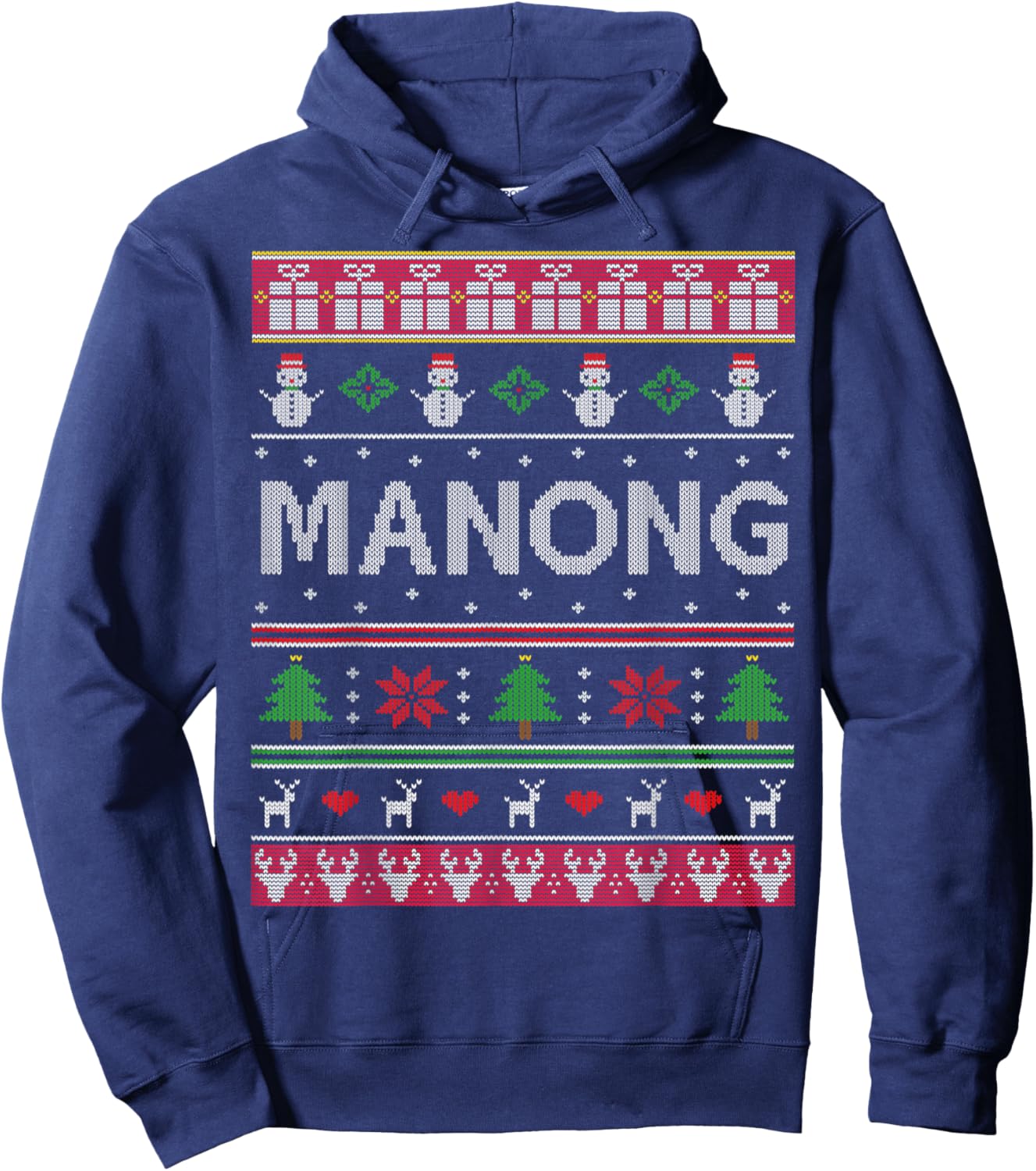Manong Filipino Grandpa Gifts for Christmas from grandkids Hoodie - Hoodie | Navy