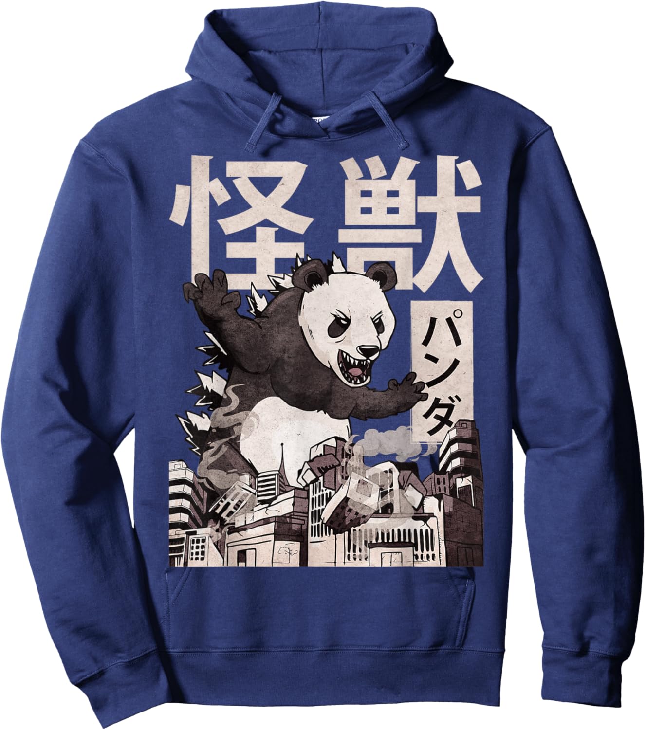 Kaiju Panda Japanese Monster Hoodie - Hoodie | Navy