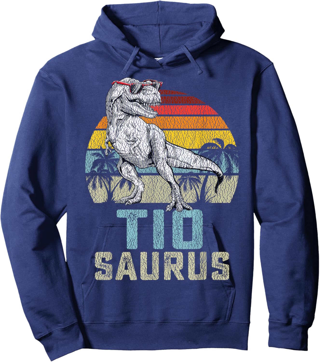 Tiosaurus T Rex Dinosaur Tio Saurus Family Matching Hoodie - Hoodie | Navy