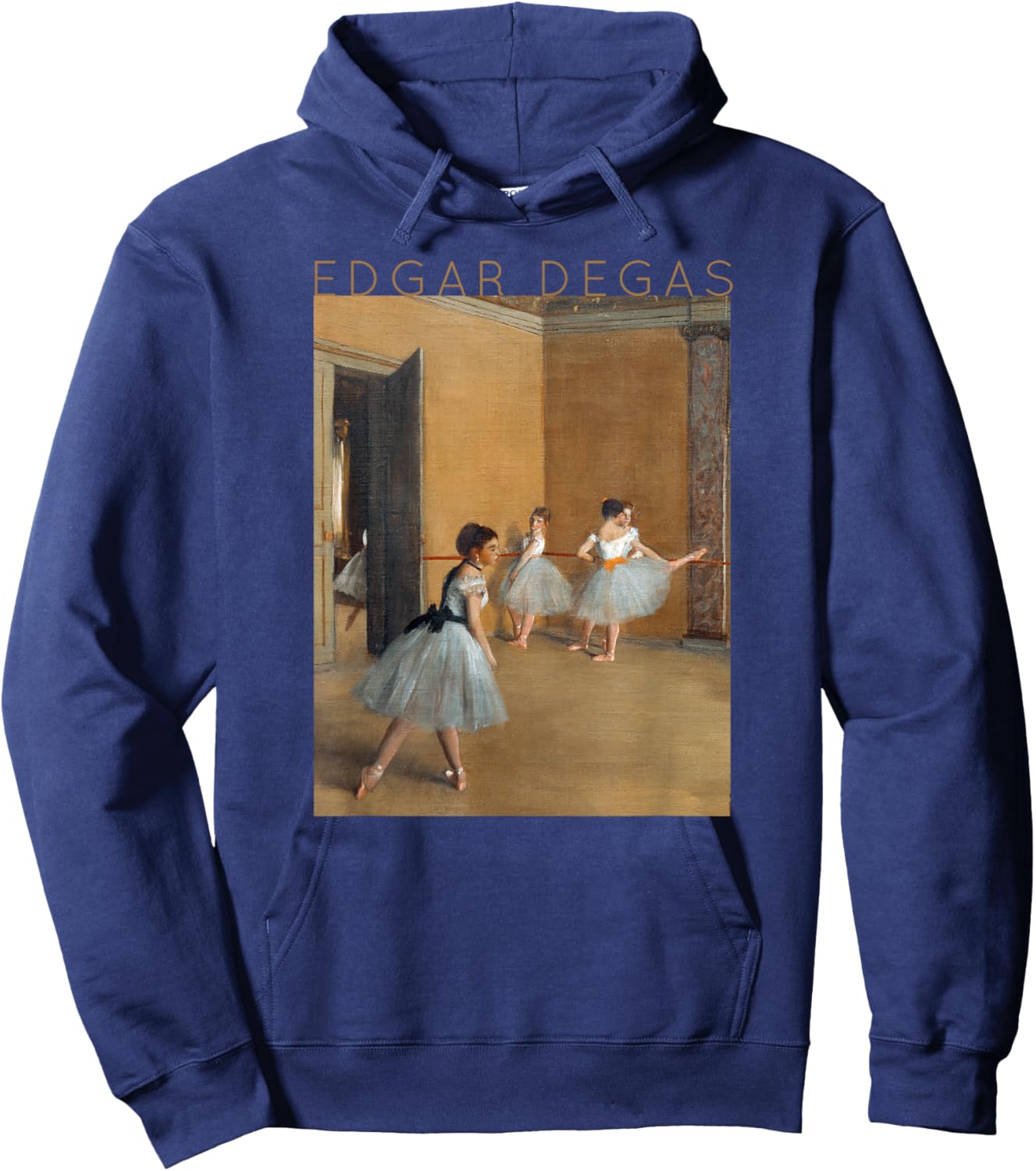 Edgar Degas The Dance Foyer for Artists and Ballerinas Hoodie - Hoodie | Navy