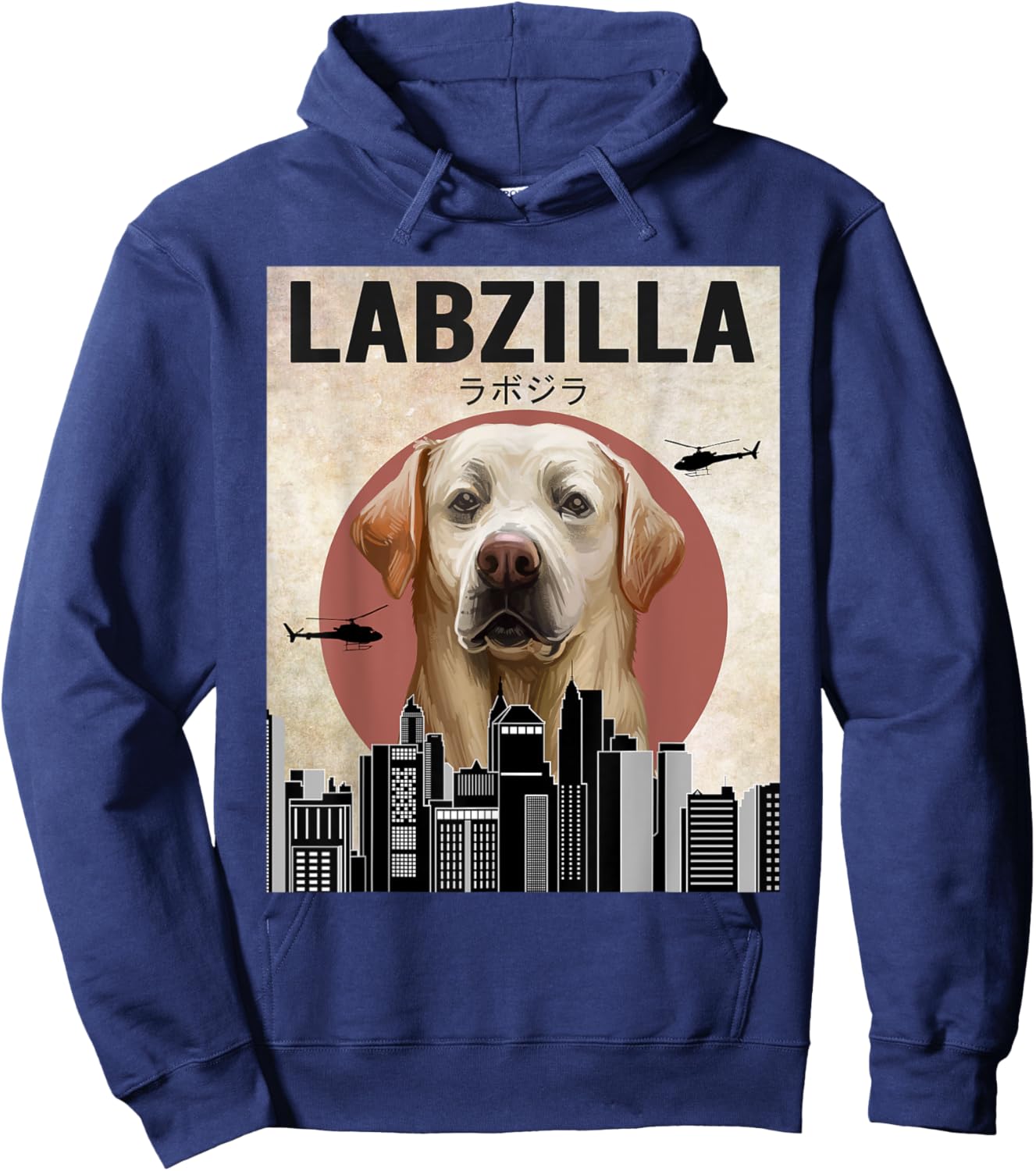 Labzilla Funny Labrador Retriever Dog Lover Men Women Girls Kids Hoodie - Hoodie | Navy