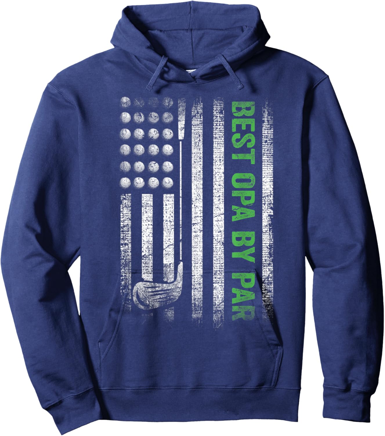 Funny Best Opa By Par Father's Day Golf Hoodie - Hoodie | Navy