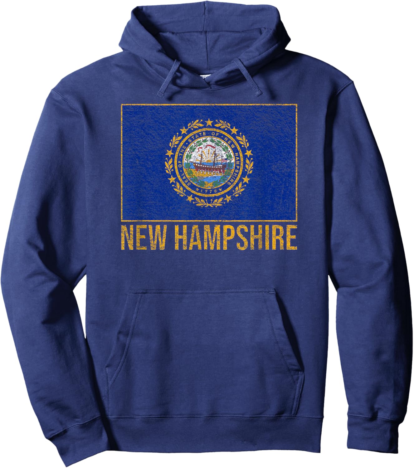 Hamshire State Flag. Hoodie - Hoodie | Navy