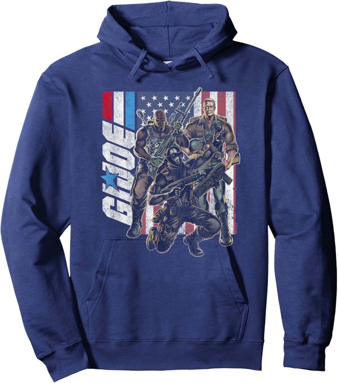 G.I. Joe Group Shot Fourth of July Trio of Patriots Hoodie - Hoodie | Navy