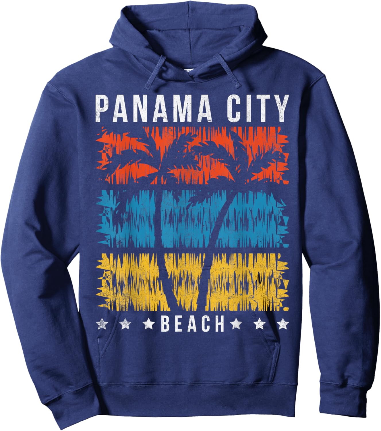 Panama City Beach Family Summer Vacation Souvenir Retro Hoodie - Hoodie | Navy