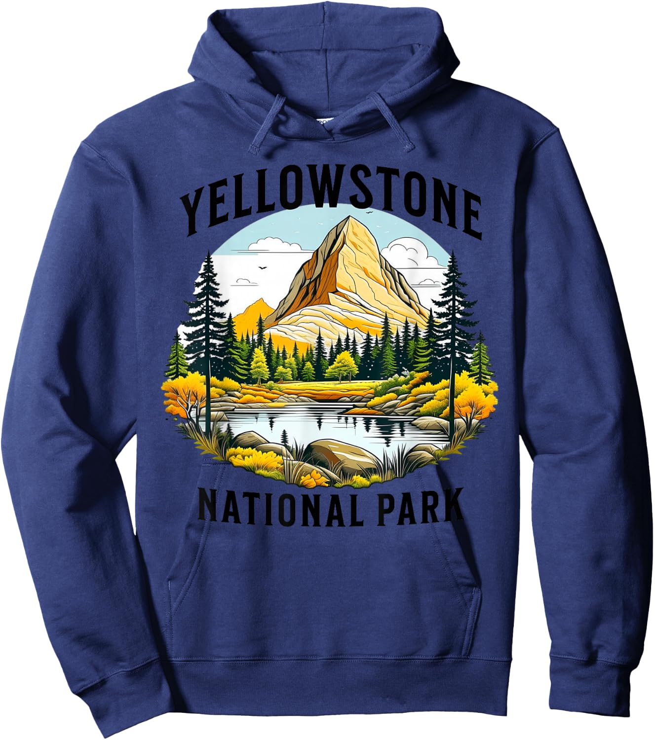 Yellowstone National Park Hoodie - Hoodie | Navy