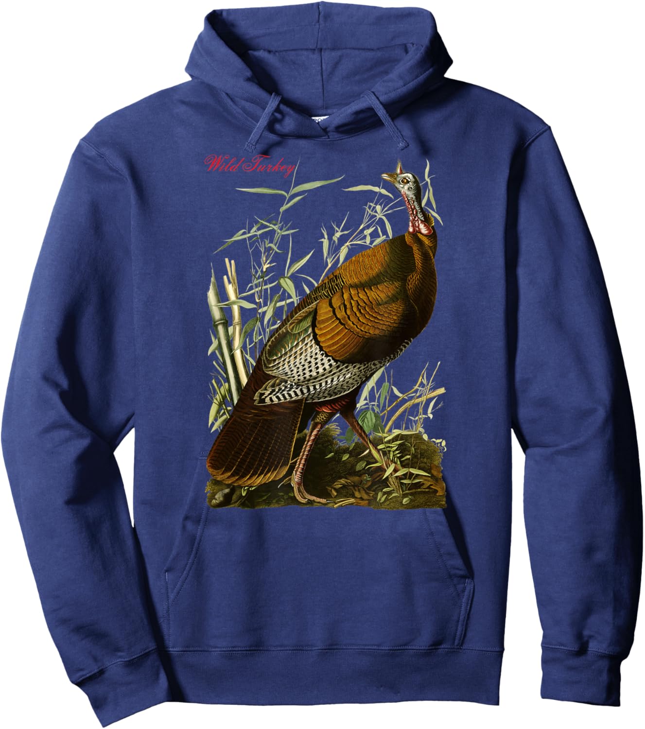 Audubon Wild Turkey North American Birds Education Christmas Hoodie - Hoodie | Navy