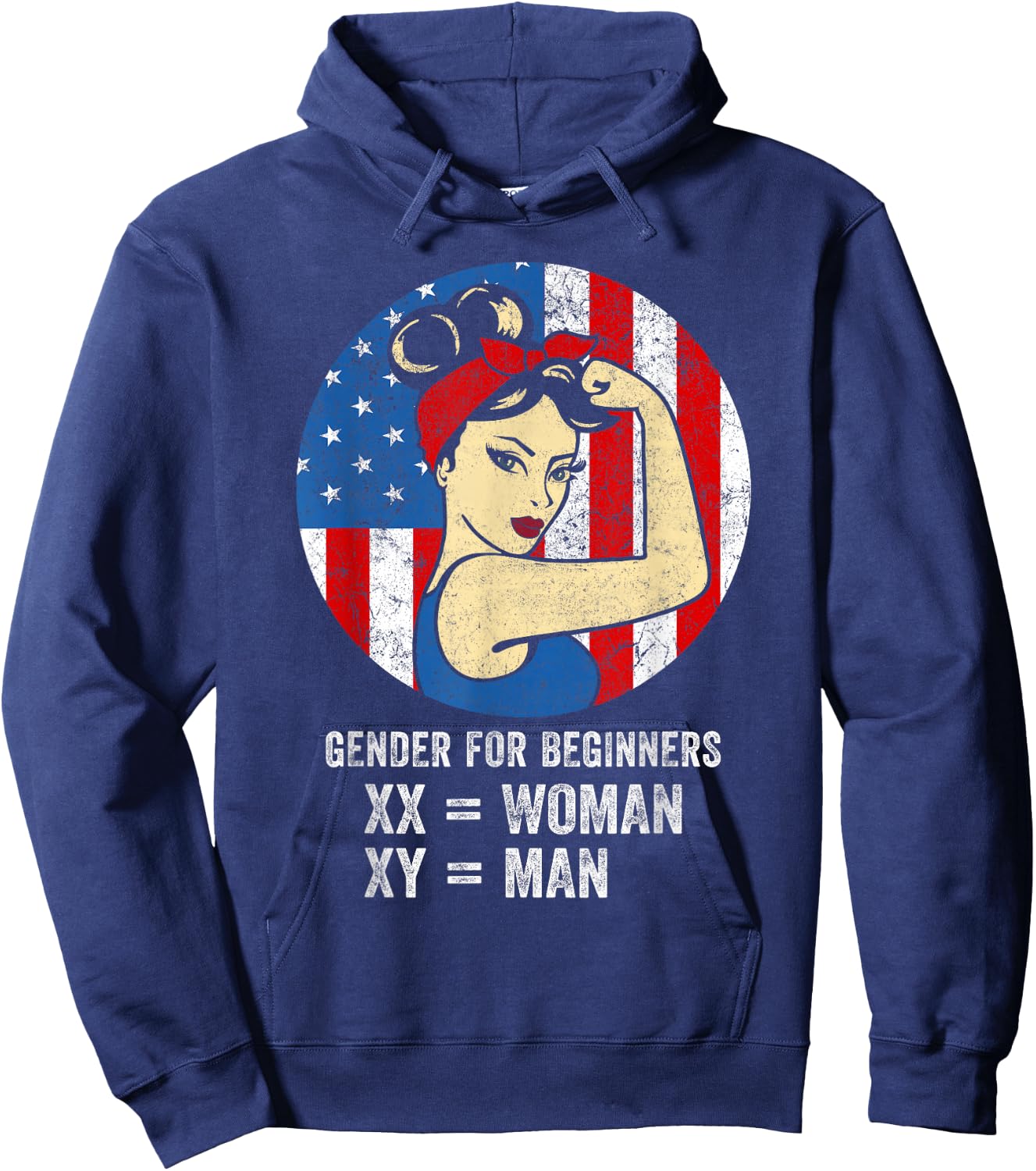 Gender for Beginners XX Woman XY Man Hoodie - Hoodie | Navy