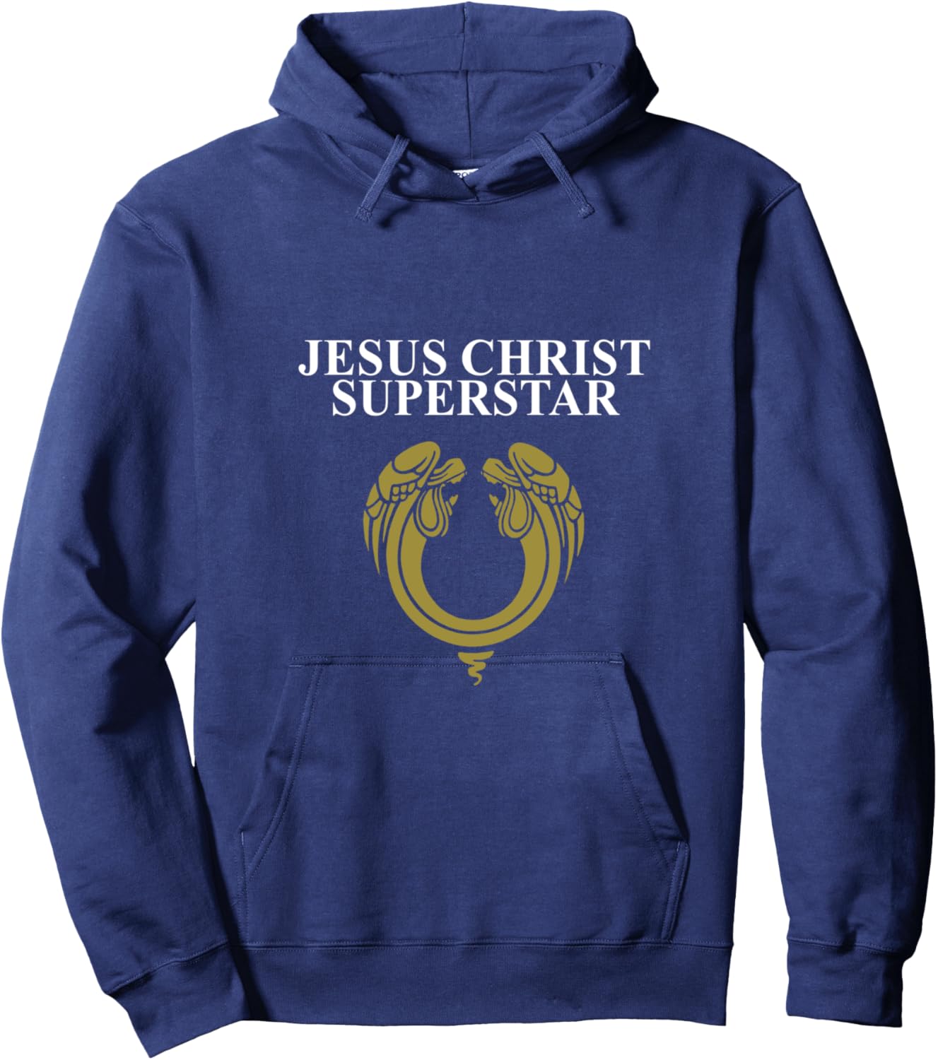 Official 'Jesus Christ Superstar' 1970 Classic Logo Black Hoodie - Hoodie | Navy