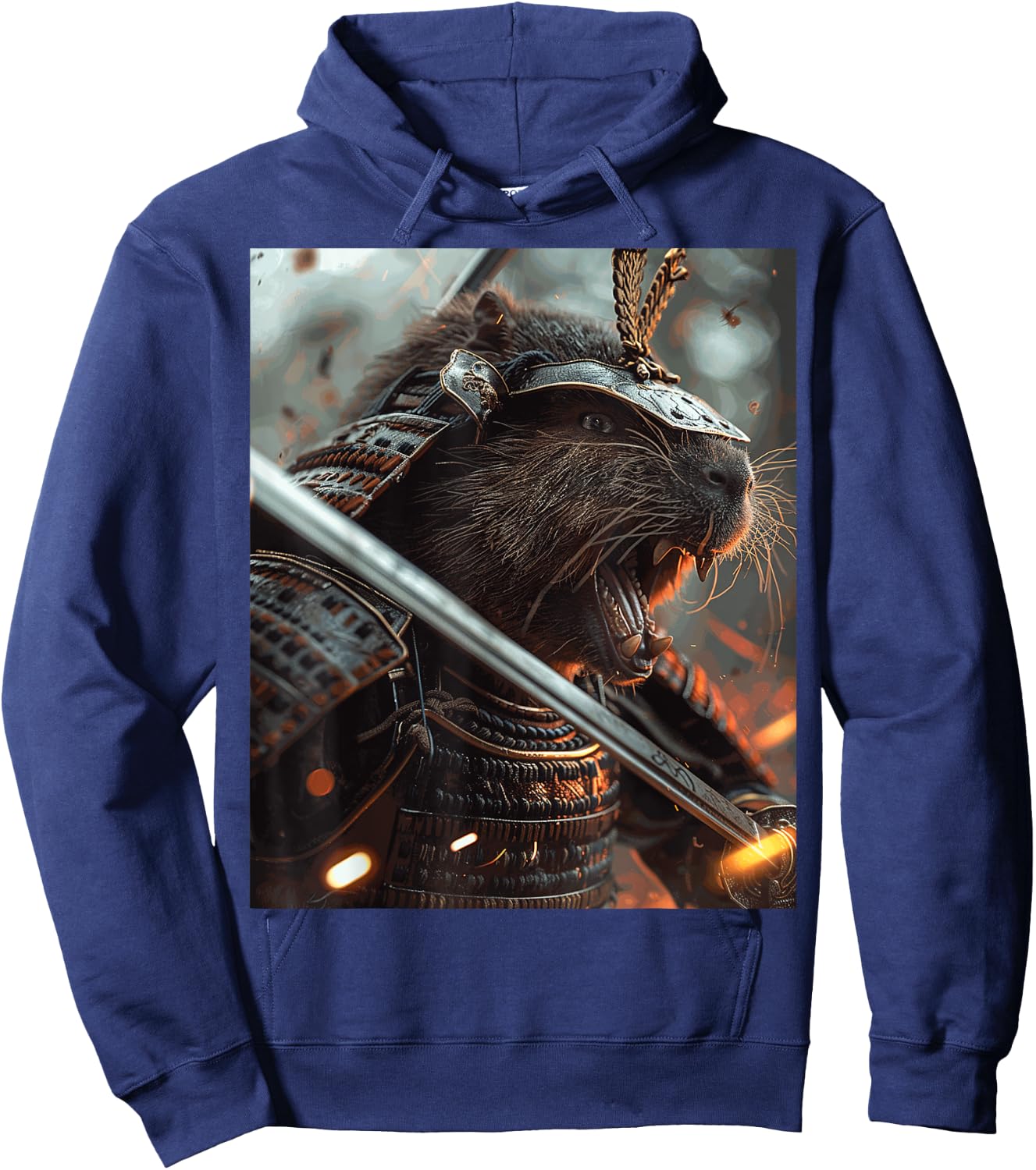 Funny Graphic Capybara Hoodie - Hoodie | Navy