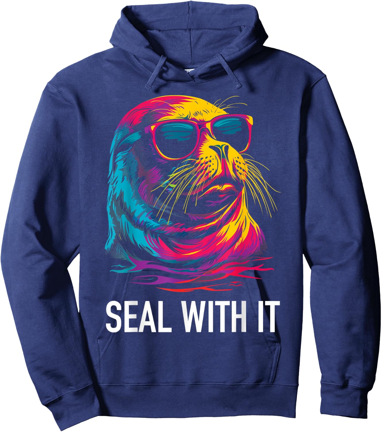 Seal With It Sea Lion Seal Lover Hoodie - Hoodie | Navy