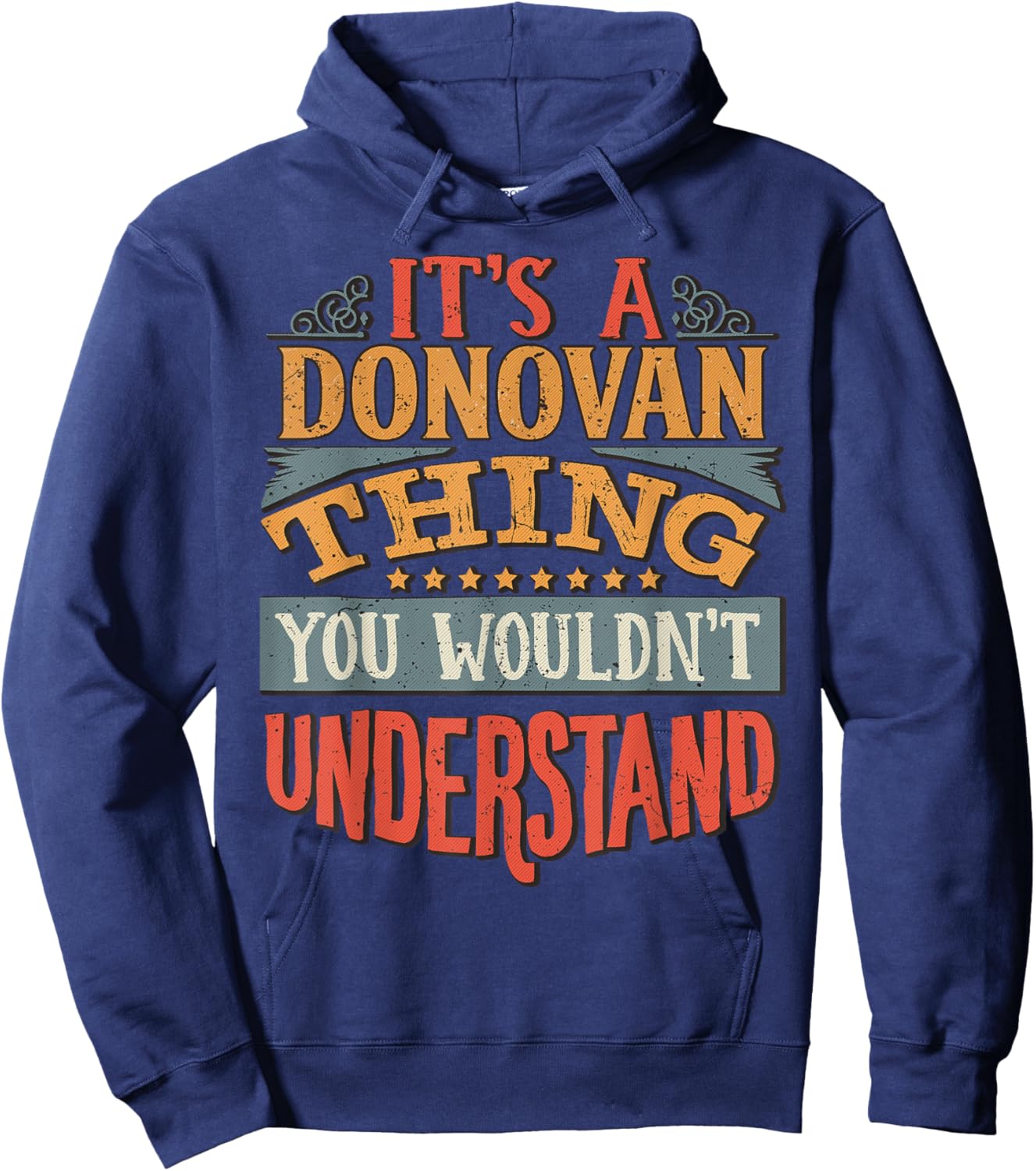 Donovan Name Hoodie - Hoodie | Navy