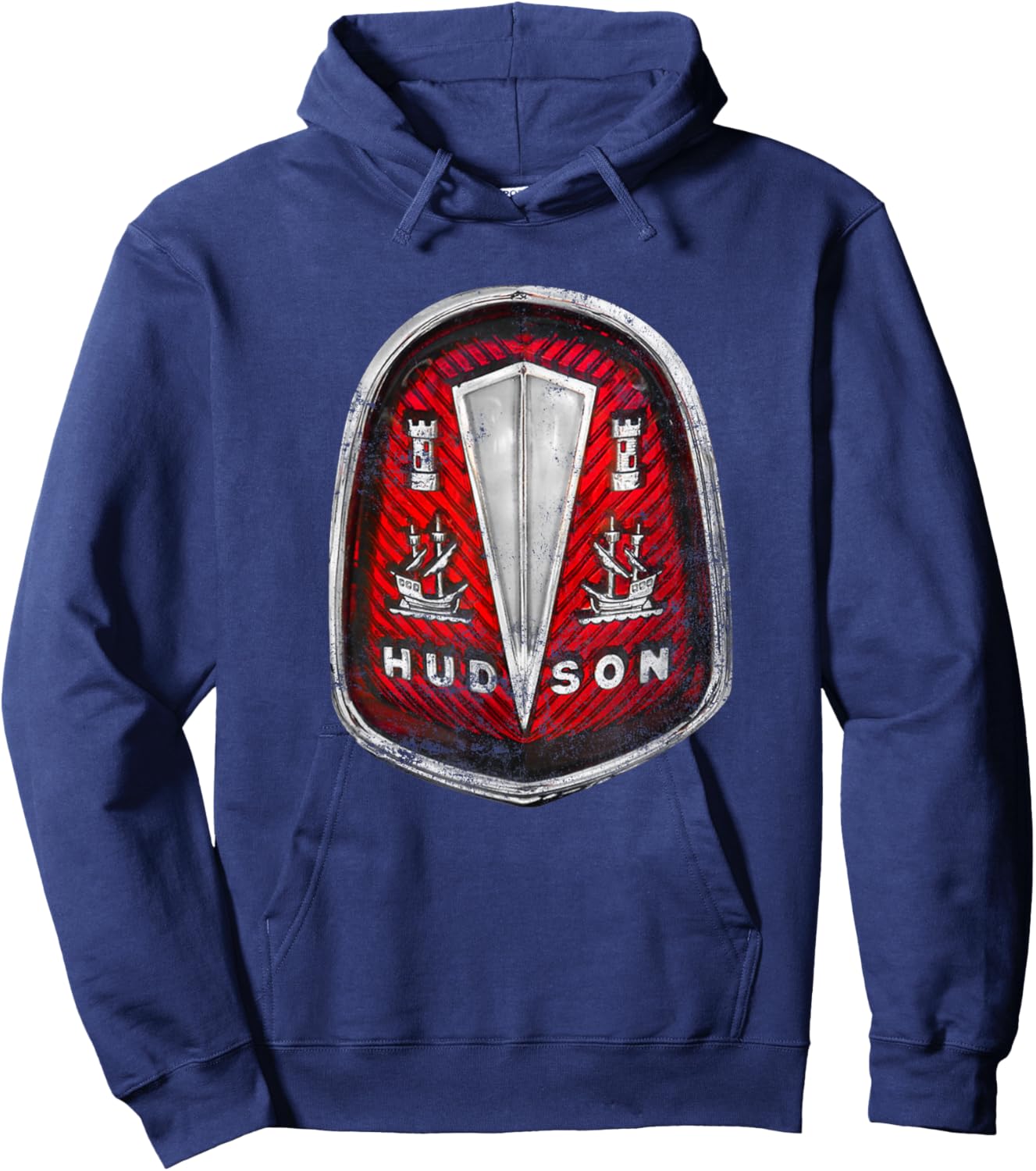 Vintage Car Retro Logo - Hudson Motor Car Co. (1910-1954) Hoodie - Hoodie | Navy