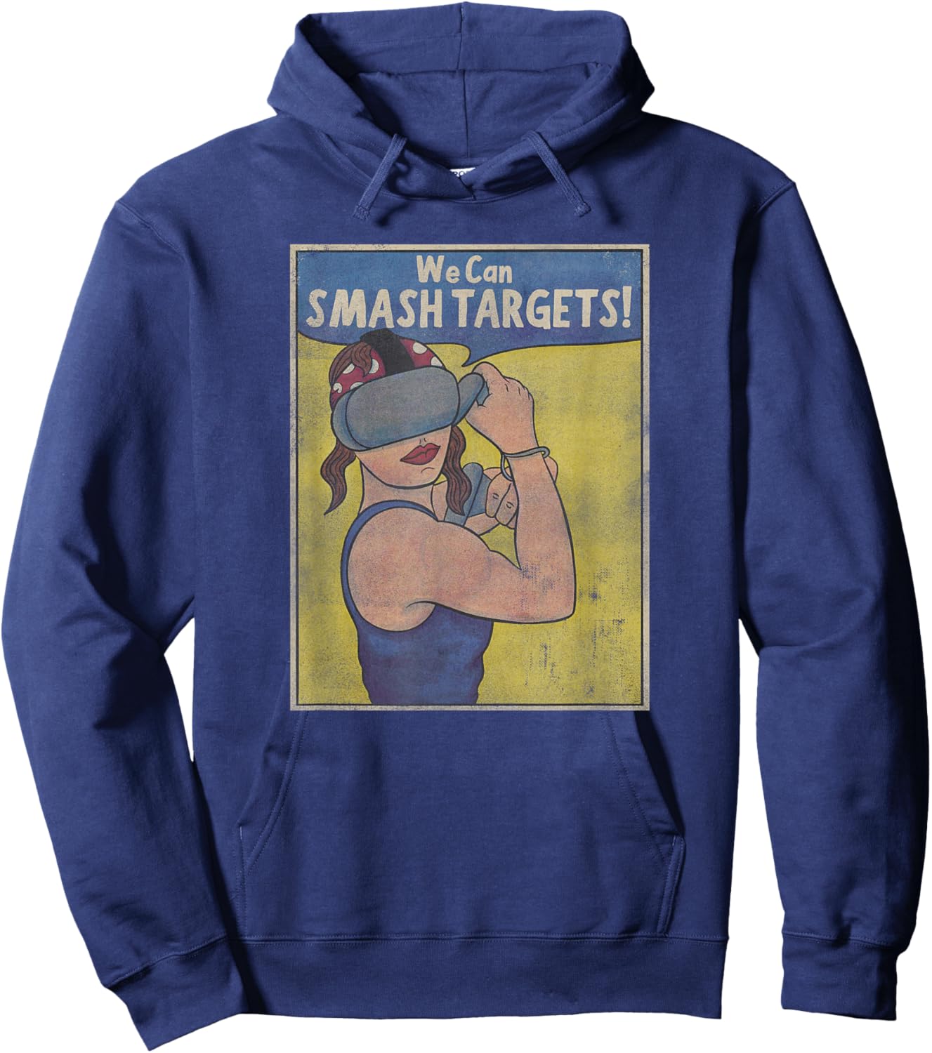 VR Fitness - Virtual Reality Workout - We Can Smash Targets Hoodie - Hoodie | Navy