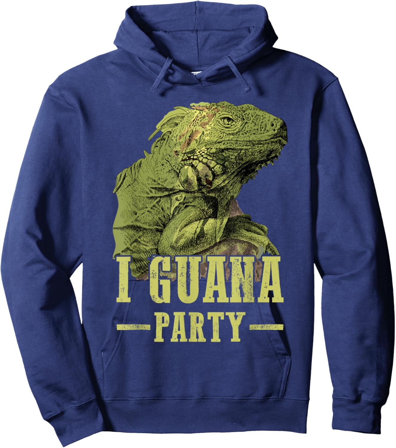 Iguana hunter Party for boys Iguanas Iguana Lizard men Hoodie - Hoodie | Navy