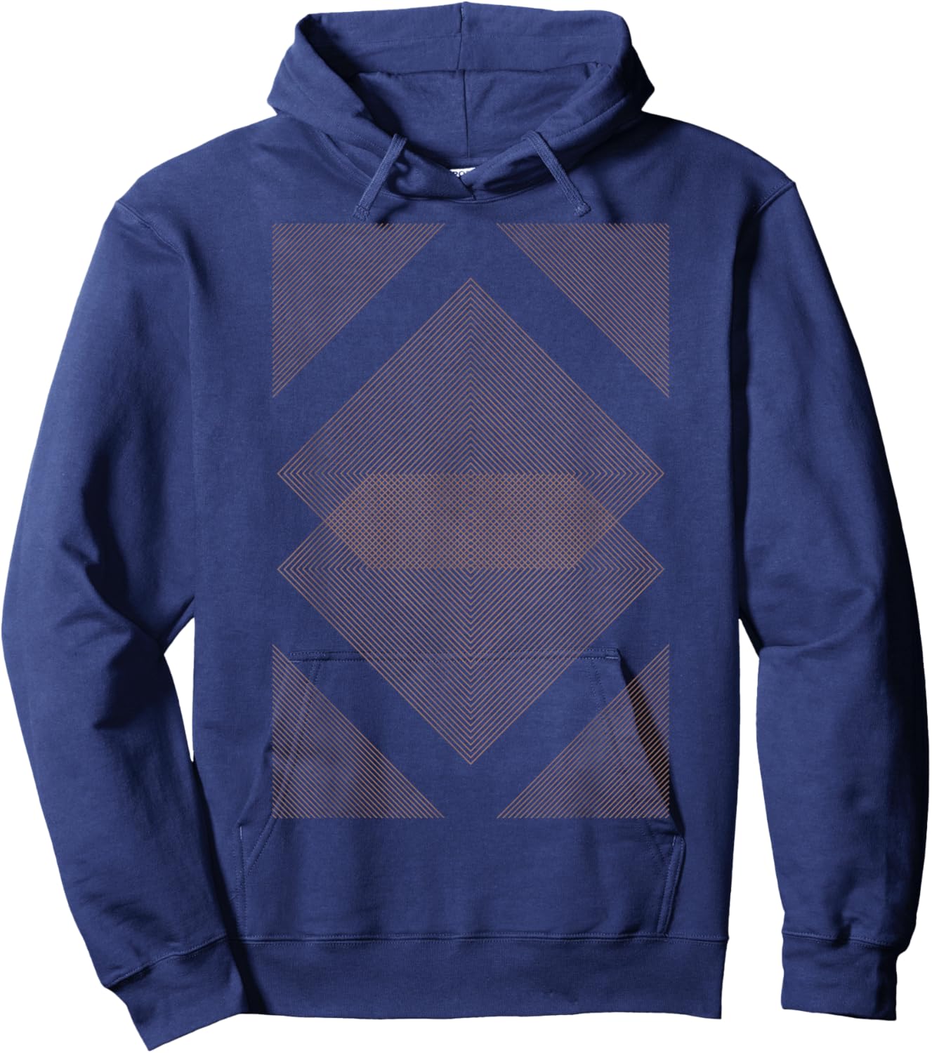 Geometric Art Abstract | Symmetrical Patterns Bohemian Hoodie - Hoodie | Navy