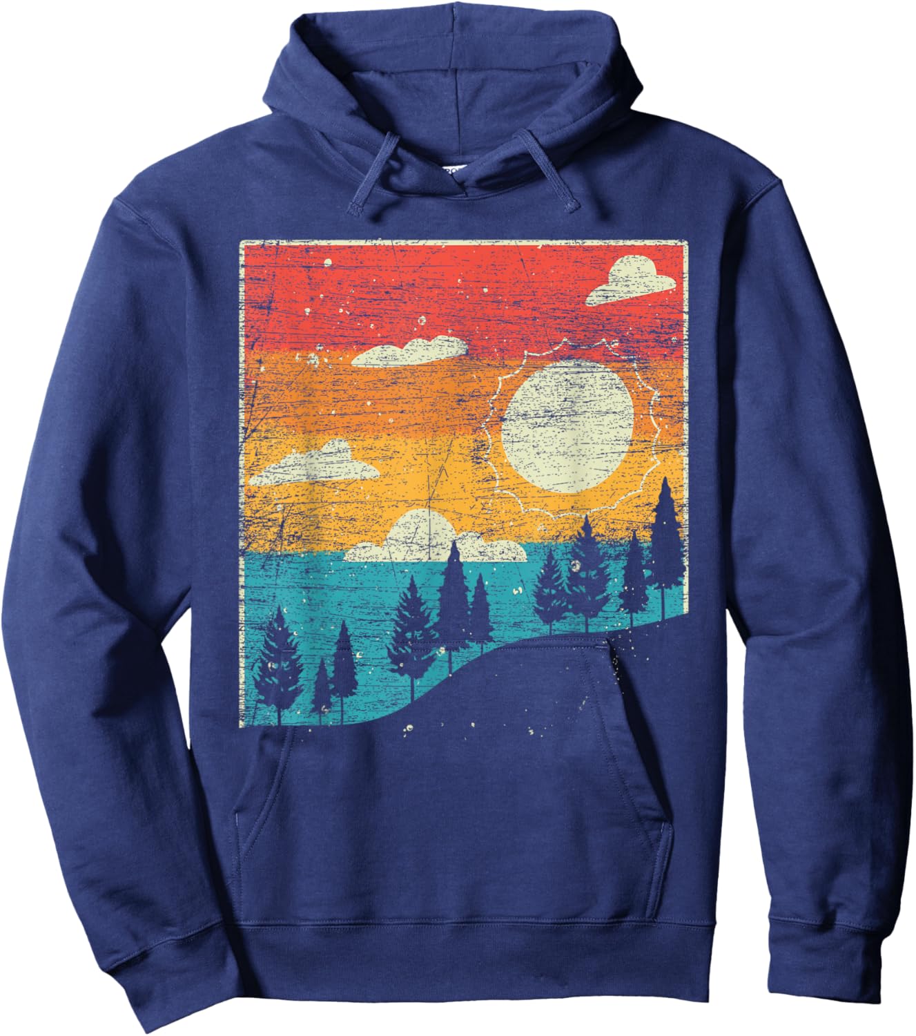 Retro Nature Hoodie - Hoodie | Navy