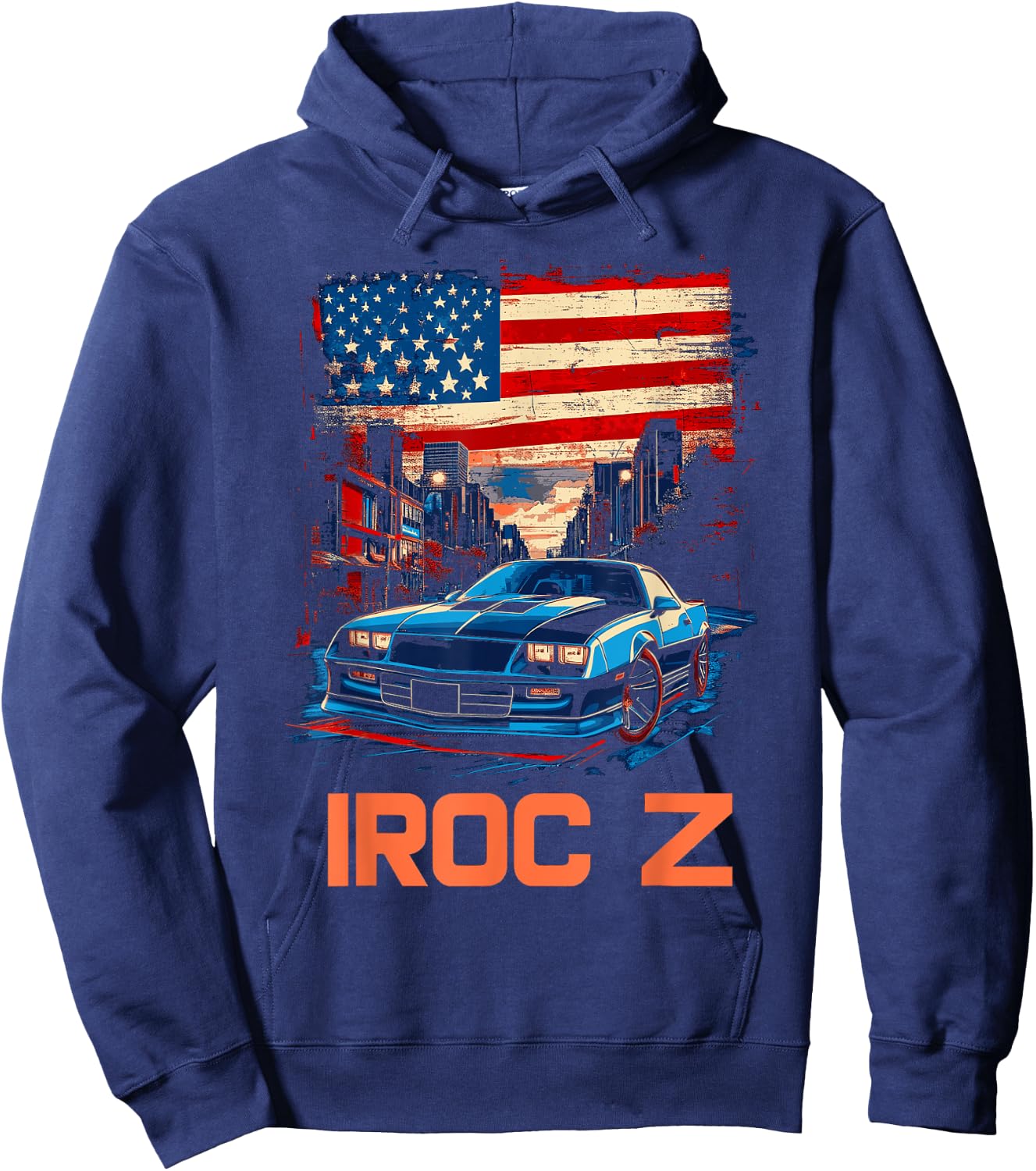1980's IROC, IROC-Z Muscle Car American Muscle Retro classic Hoodie - Hoodie | Navy