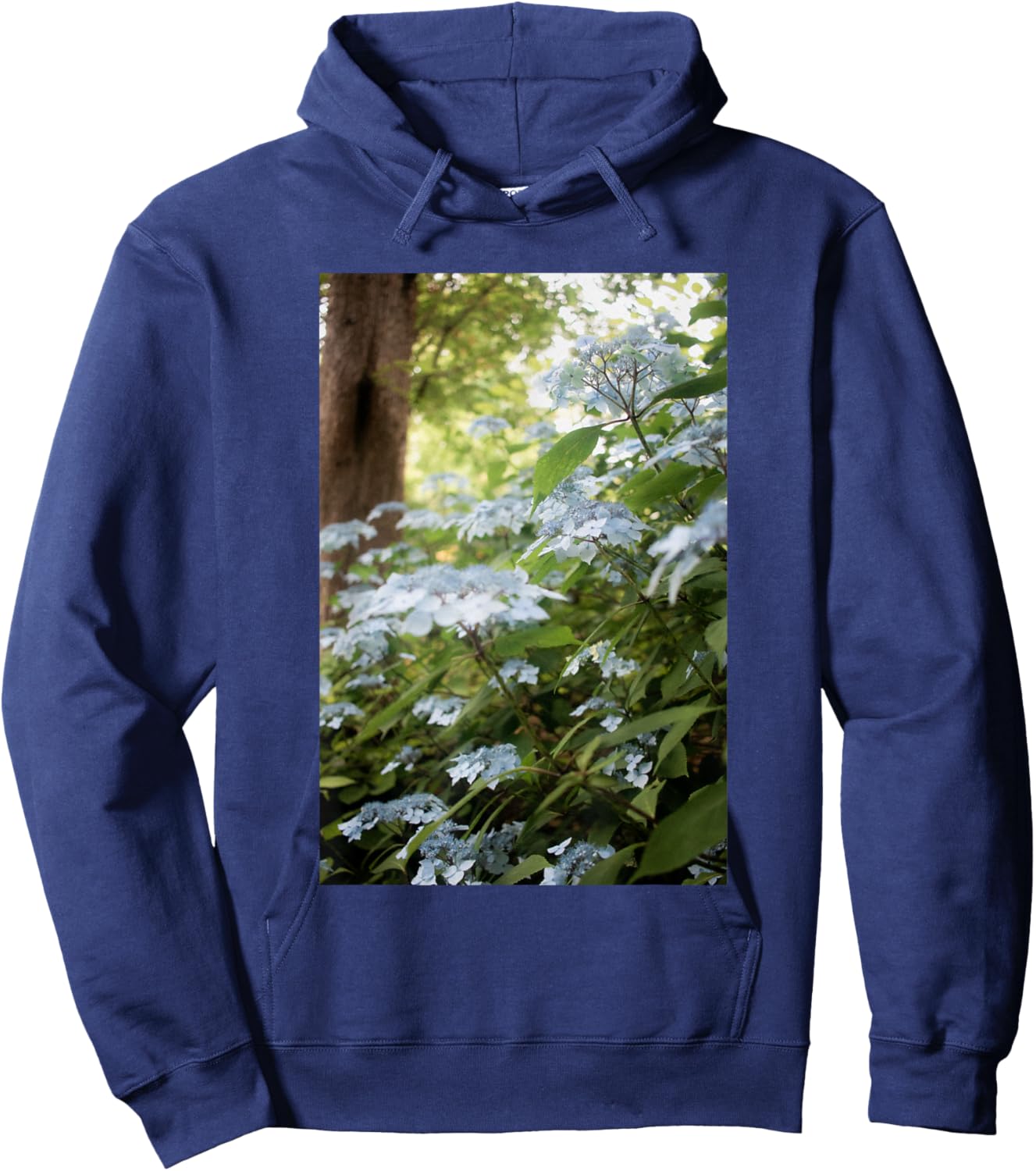Aesthetic Wildflower Streetwear Flower Fashion Hoodie - Hoodie | Navy