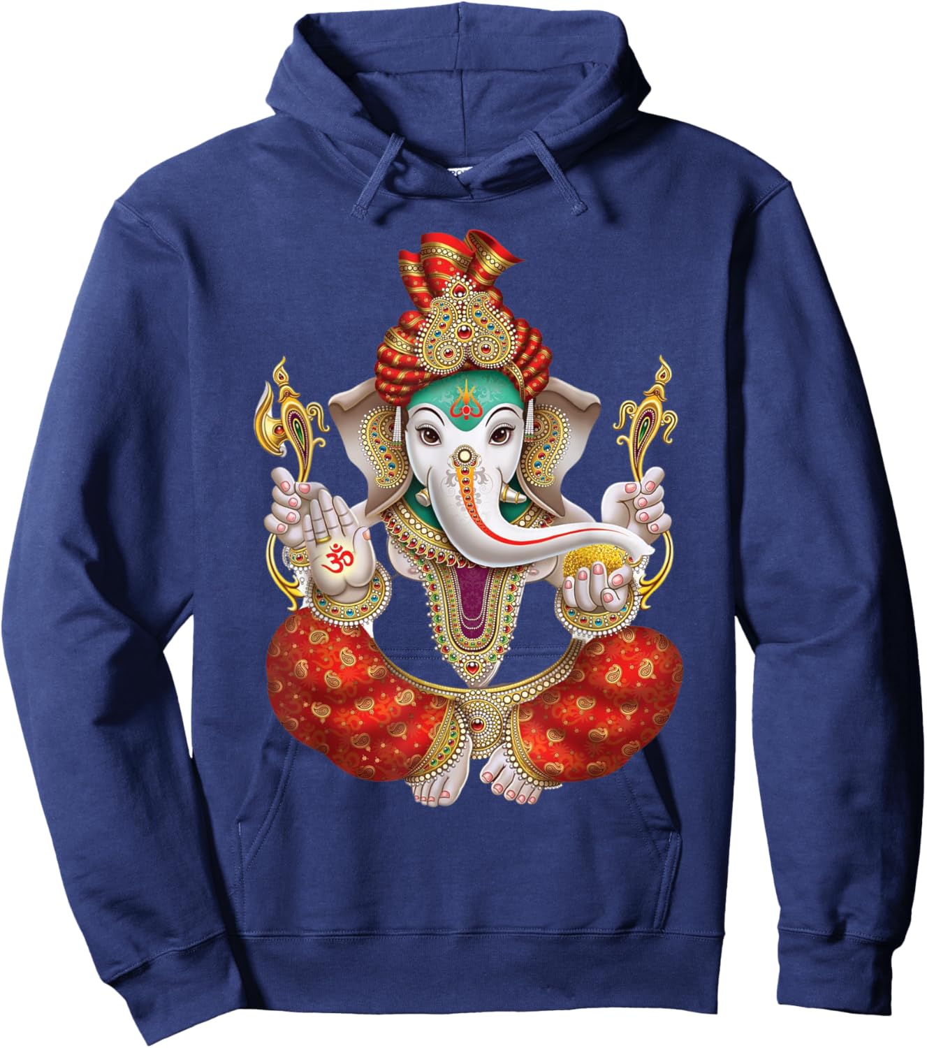 Ganesh Hindu Deity Lord Ganesha Black Hoodie - Hoodie | Navy