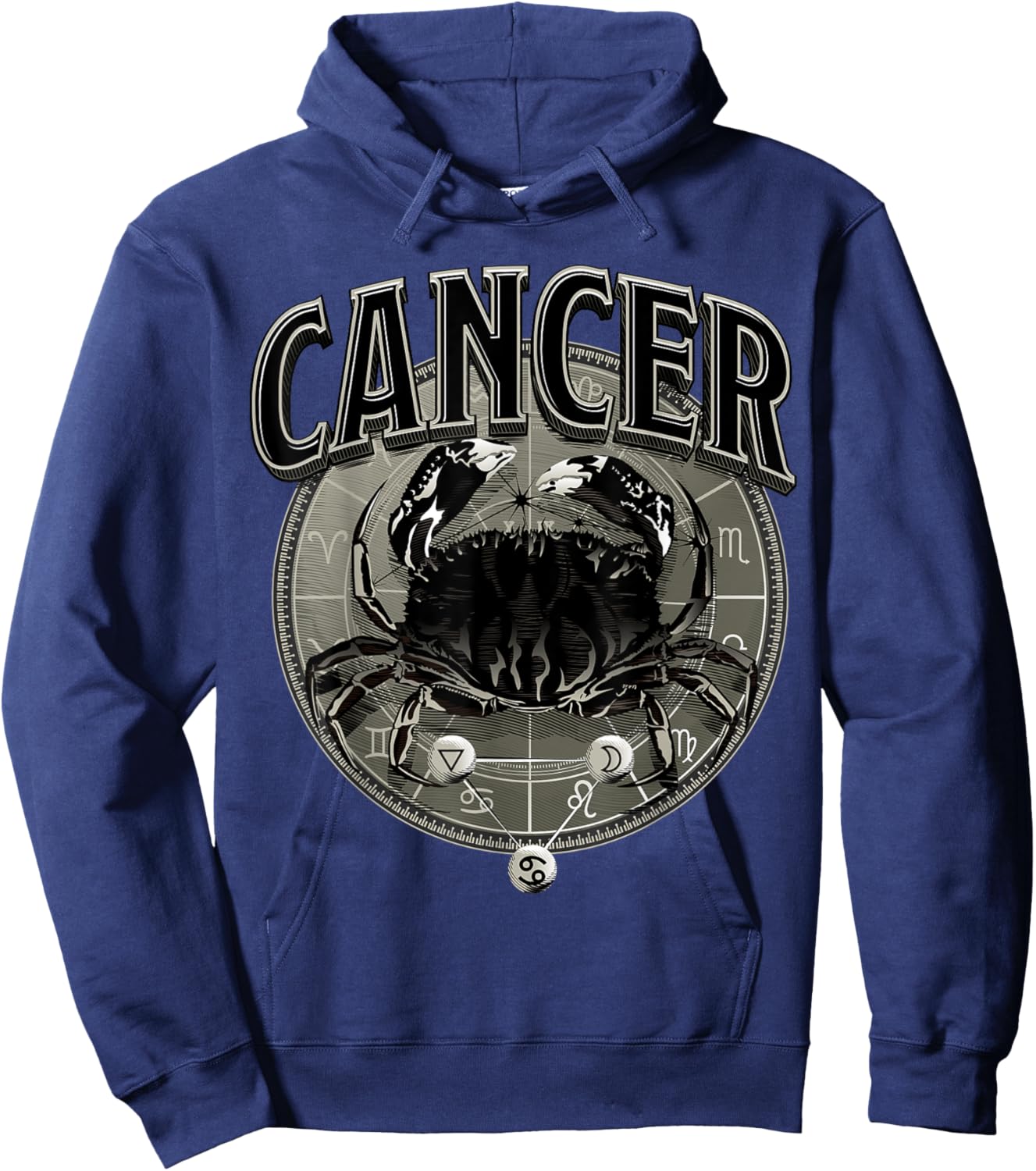 Cancer Accessory Men Zodiac Sign Cancer Hoodie - Hoodie | Navy