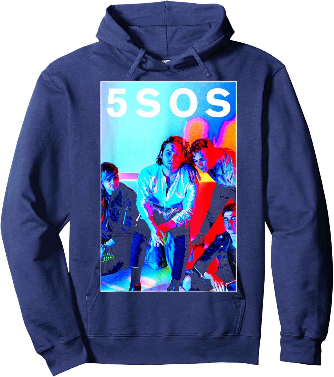 5 Seconds of Summer - 5SOS Band Photo Hoodie - Hoodie | Navy