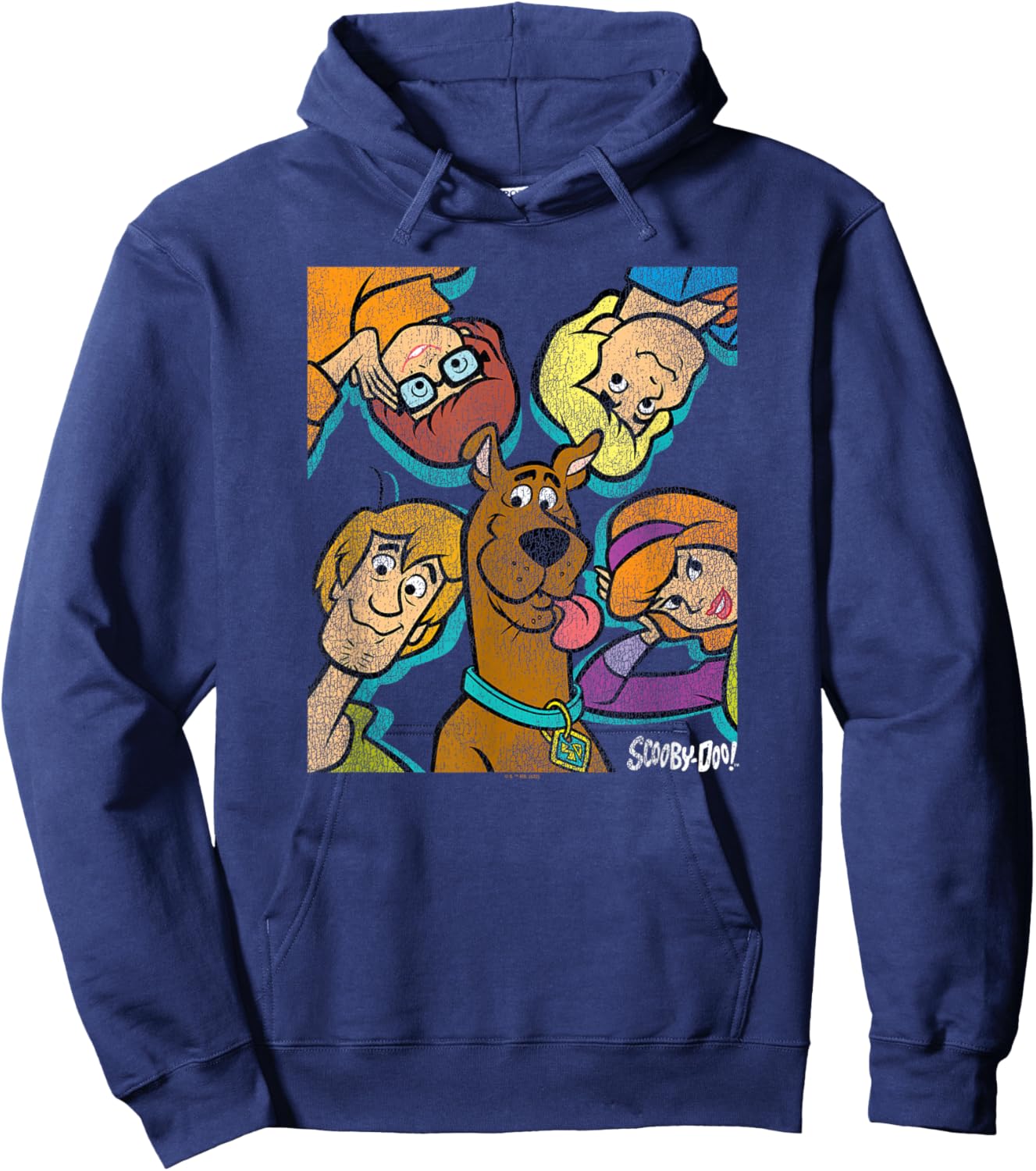 Scooby Doo Gang Close Up Poster Hoodie - Hoodie | Navy