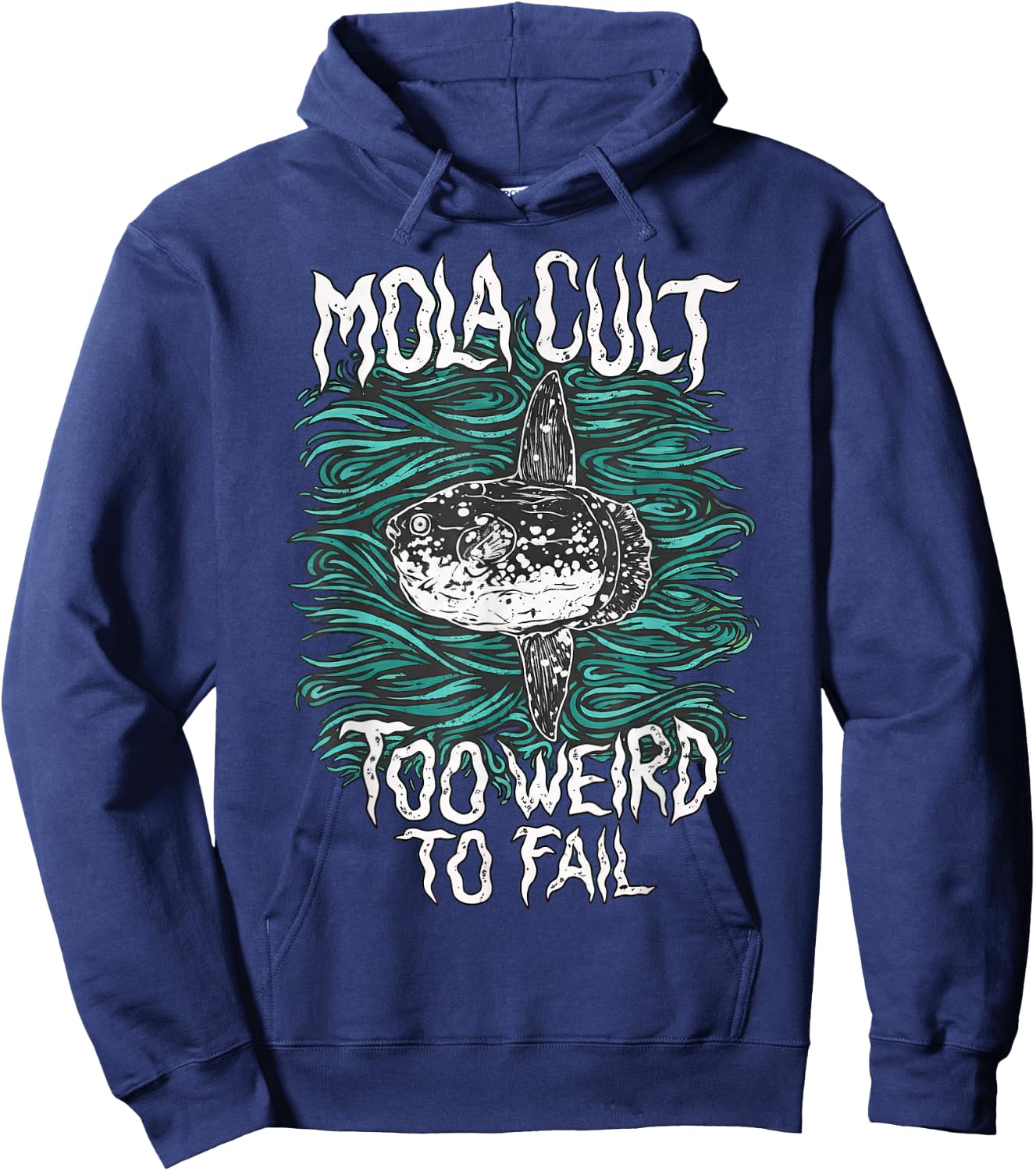 Funny Mola Cult Ocean Humor Design Hoodie - Hoodie | Navy