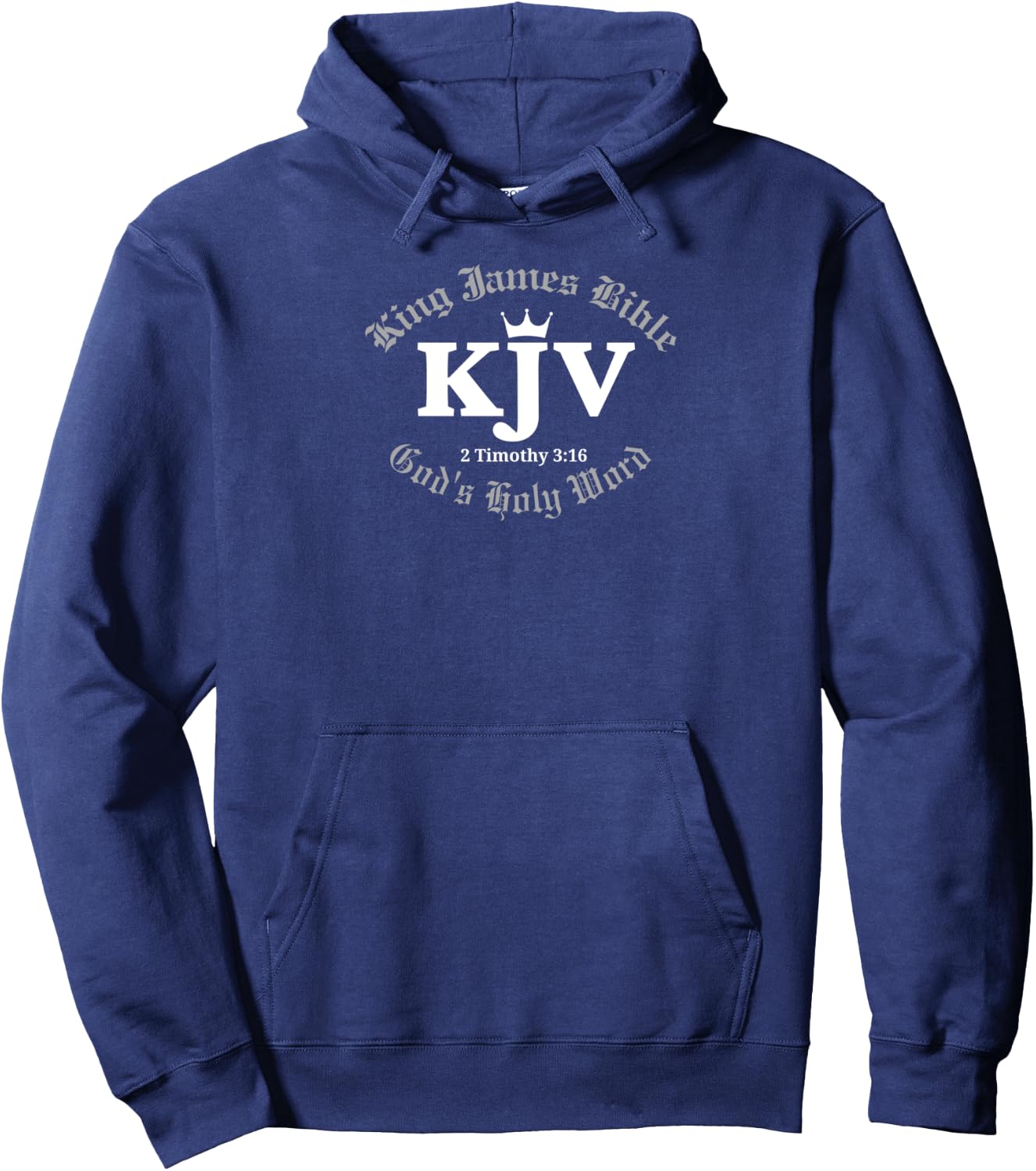 KJV King James Bible God's Holy Word - 2 Timothy 3:16 Hoodie - Hoodie | Navy