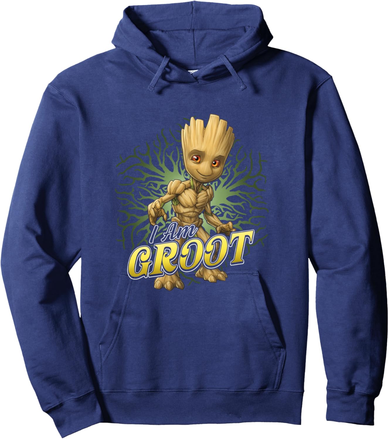 Marvel Guardians Of The Galaxy I Am Baby Groot Roots Poster Hoodie - Hoodie | Navy