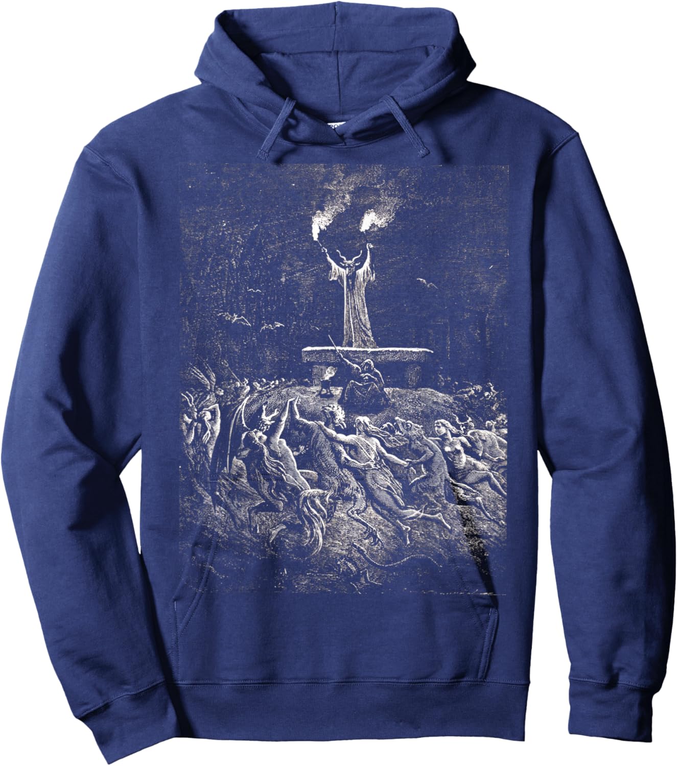 Gustave Dore Witches Dancing at a Sabbath Hoodie - Hoodie | Navy