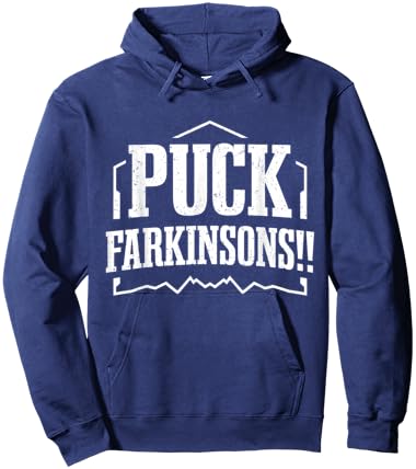 Parkinson's Disease Awareness Puck Farkinsons Parkinson's Hoodie - Hoodie | Navy
