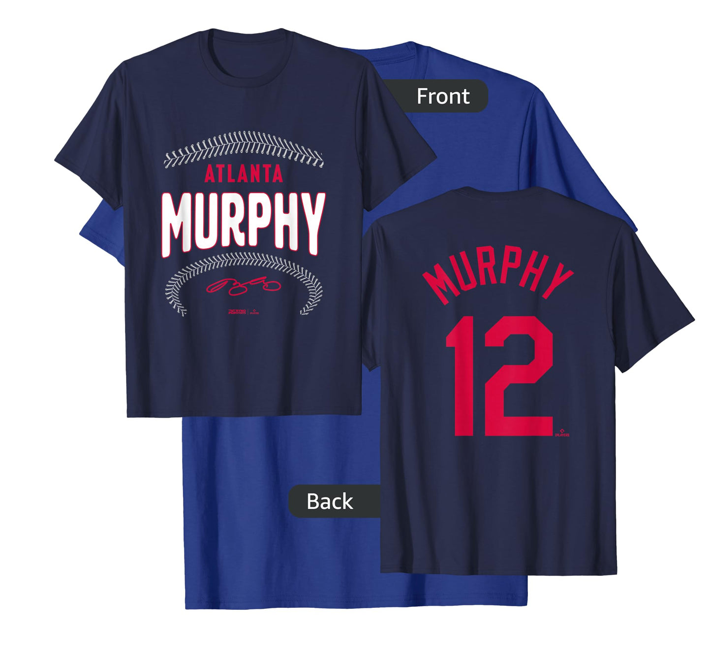 Sean Murphy Atlanta Baseball Name & Number (Front & Back) T-Shirt