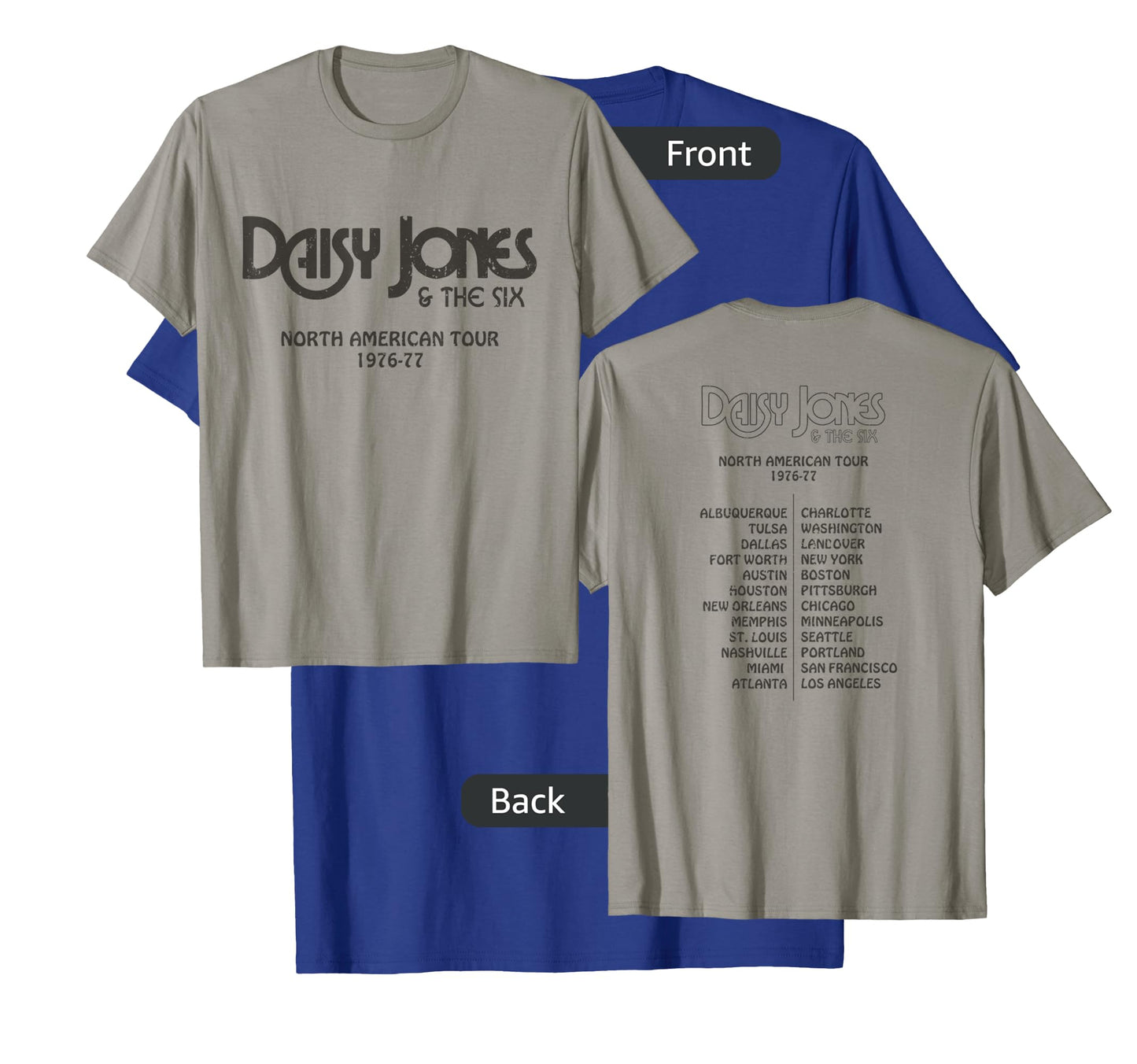 Daisy Jones & the Six - North American Tour 1976-77 Vintage T-Shirt
