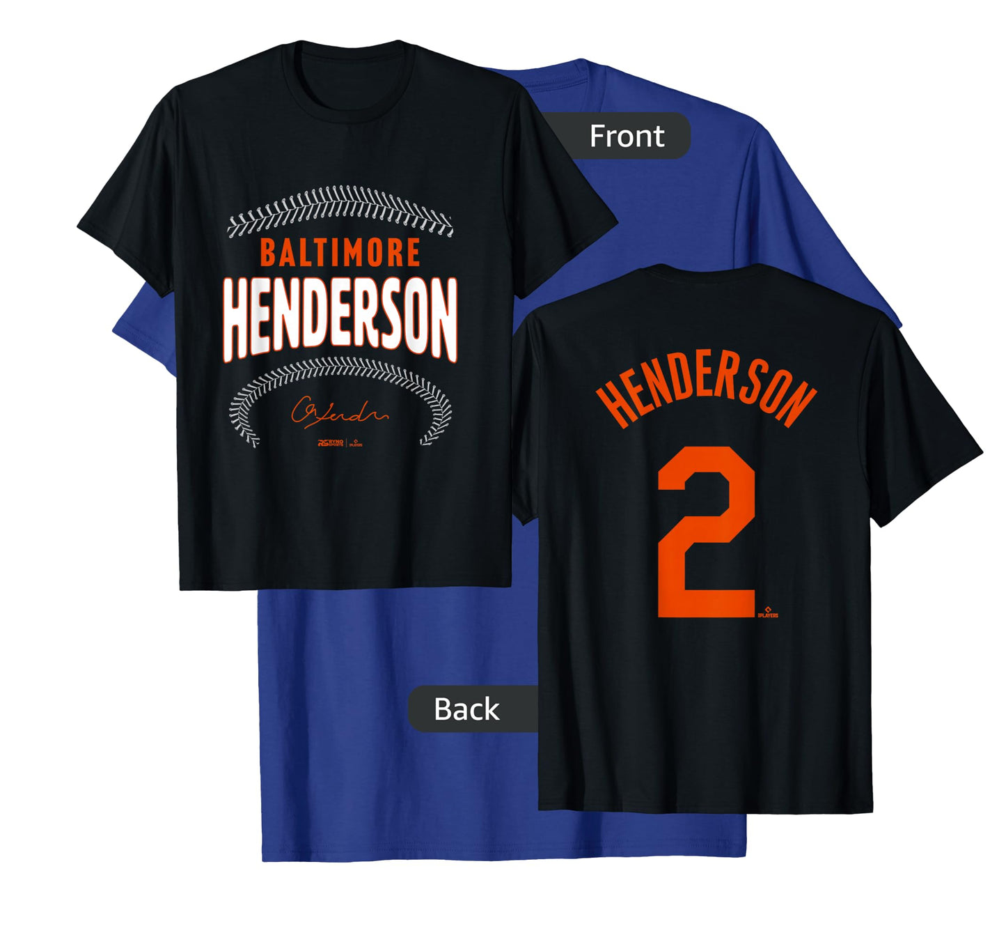 Gunnar Henderson Baltimore Name & Number (Front & Back) T-Shirt