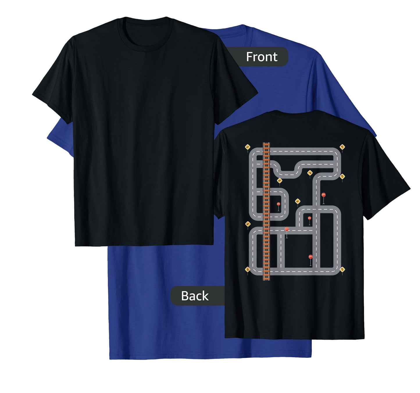 Cool Playmat Race Car Track On Back Dad race car Mat T-Shirt