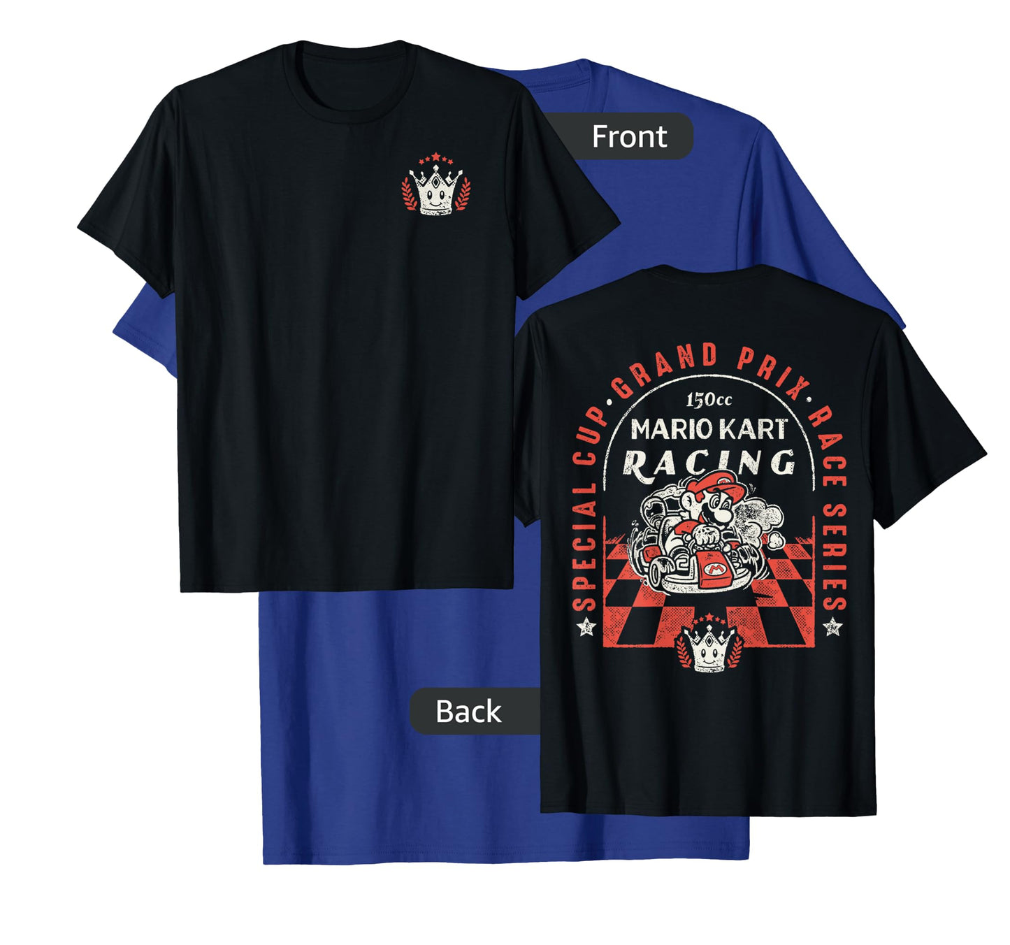 Mario Kart Victory Crown Front 150cc Racing Graphic T-Shirt T-Shirt