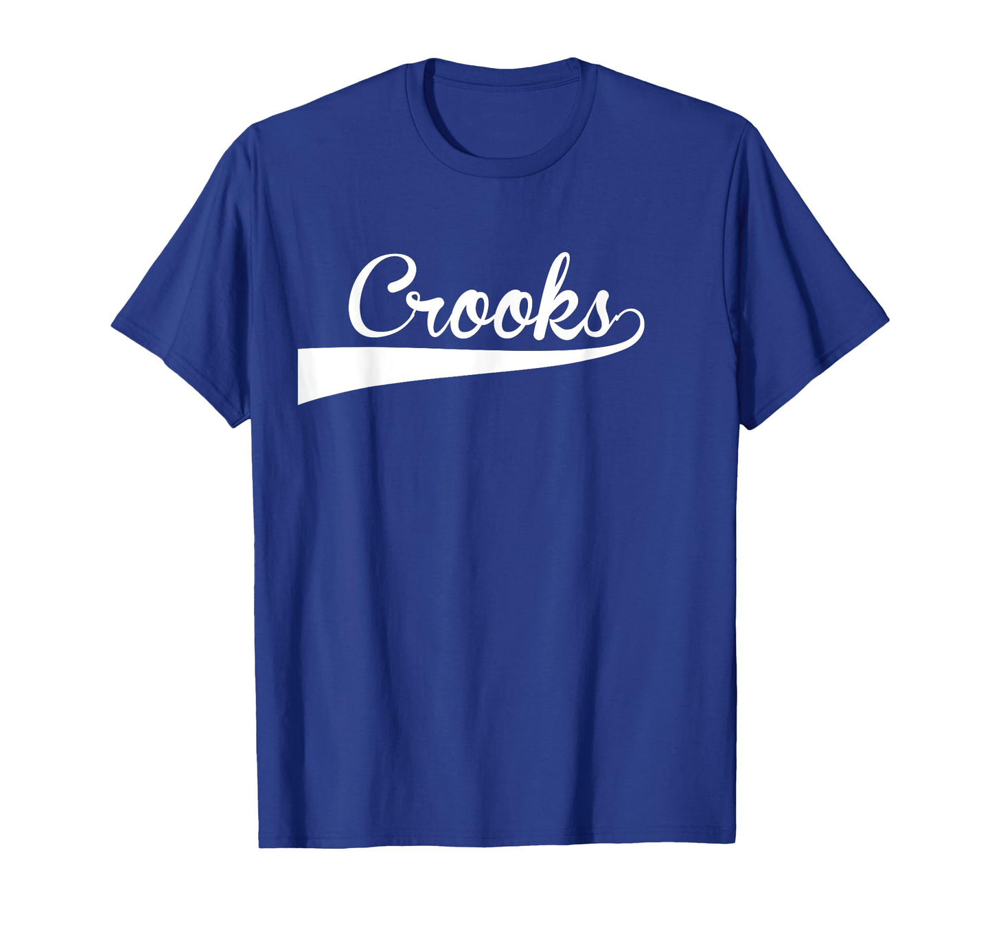 CROOKS Baseball Vintage Retro Font T-Shirt