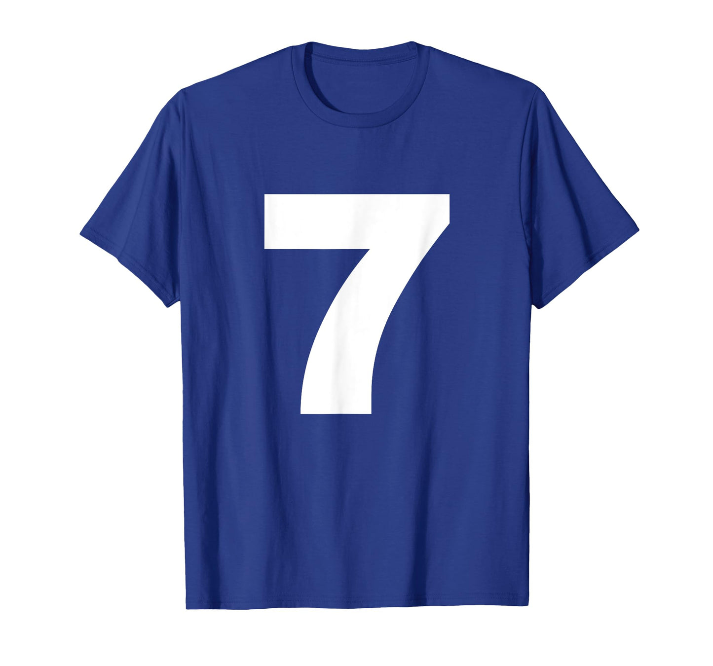 Bold Number Seven 7 - Big Font Symbol Character Figure T-Shirt
