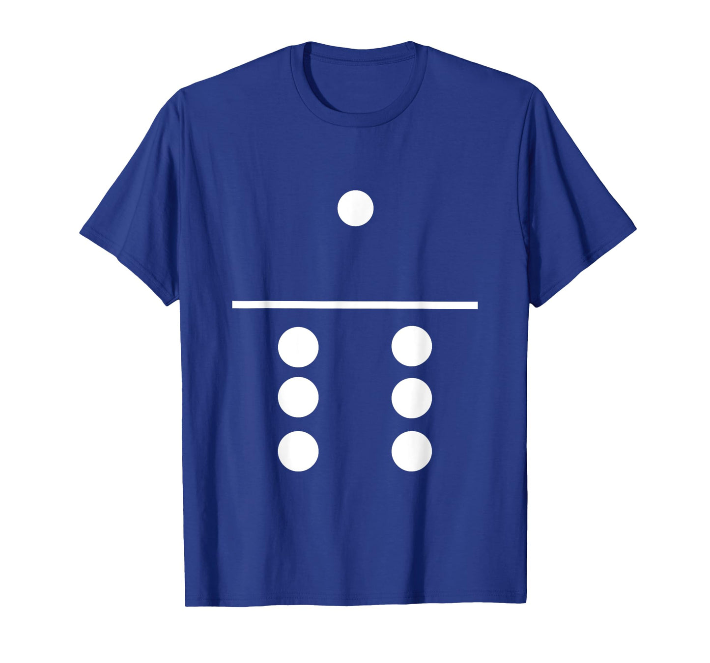 Domino 1 and 6 Matching T-Shirt Halloween Group Costumes 1-6 T-Shirt