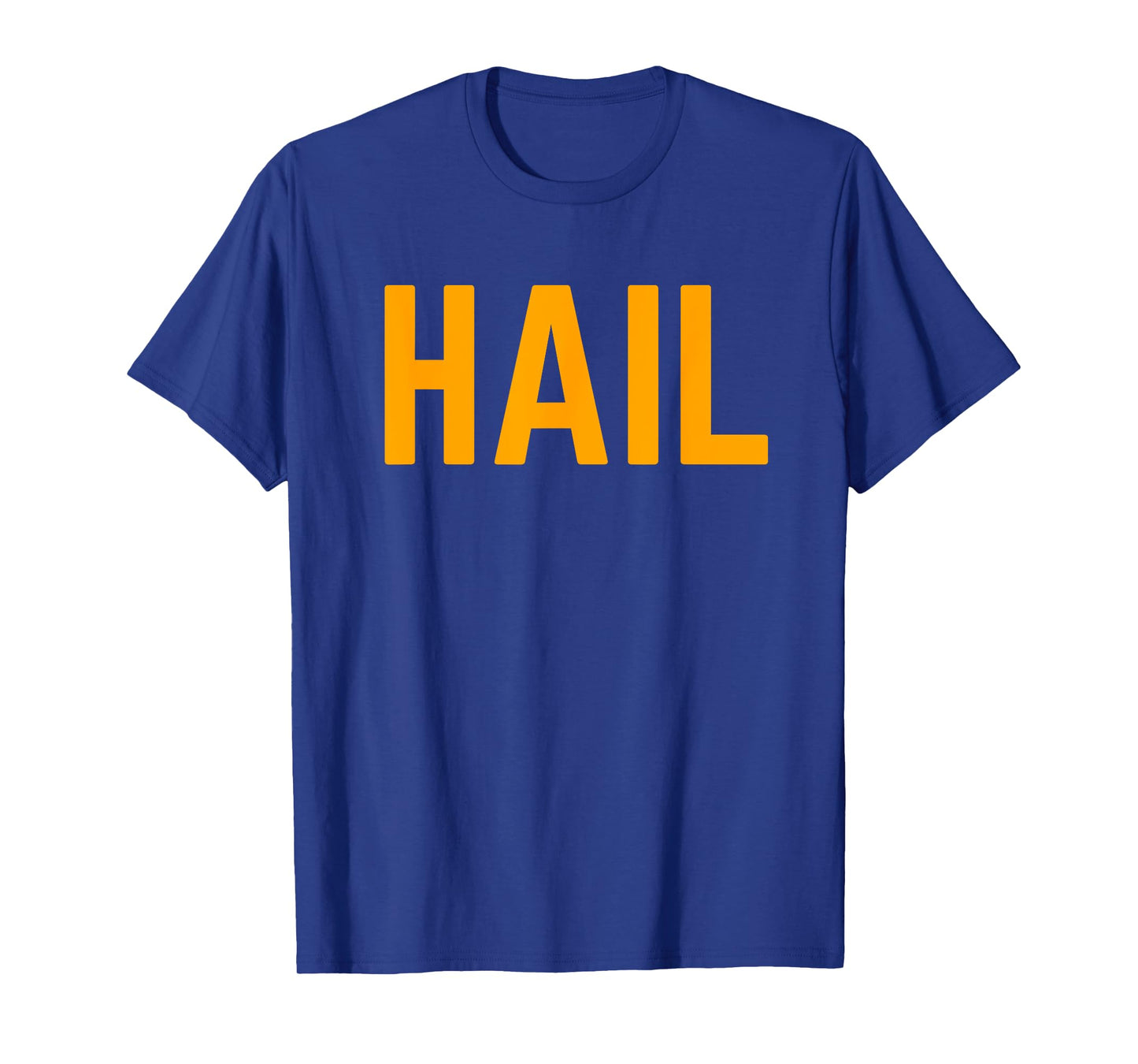 Burgundy Gold Football Hail T-Shirt