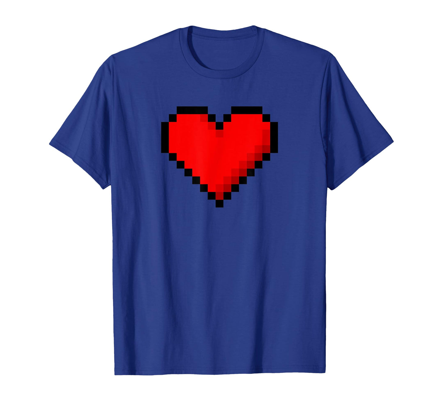 8 Bit Heart Retro Valentines Day Pixel Artwork T-Shirt