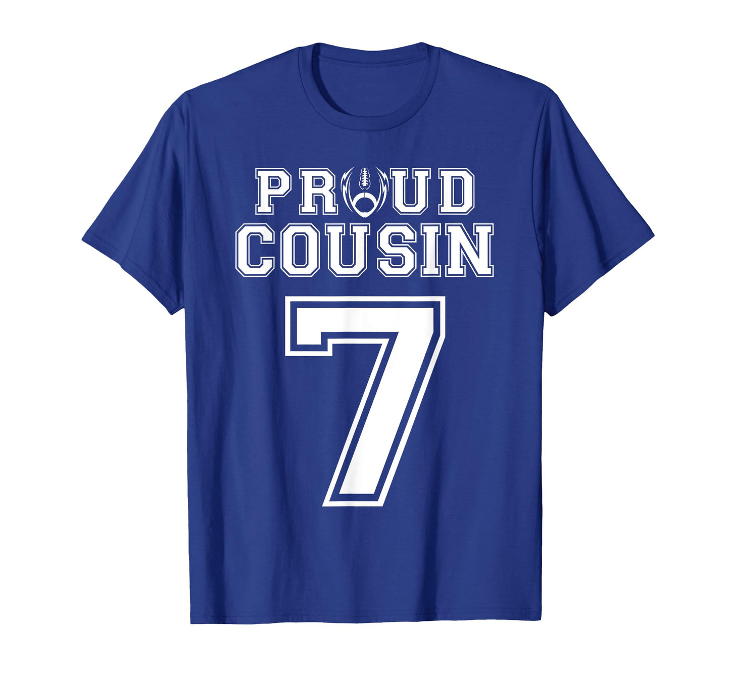 Custom Proud Football Cousin Number 7 Personalized T-Shirt