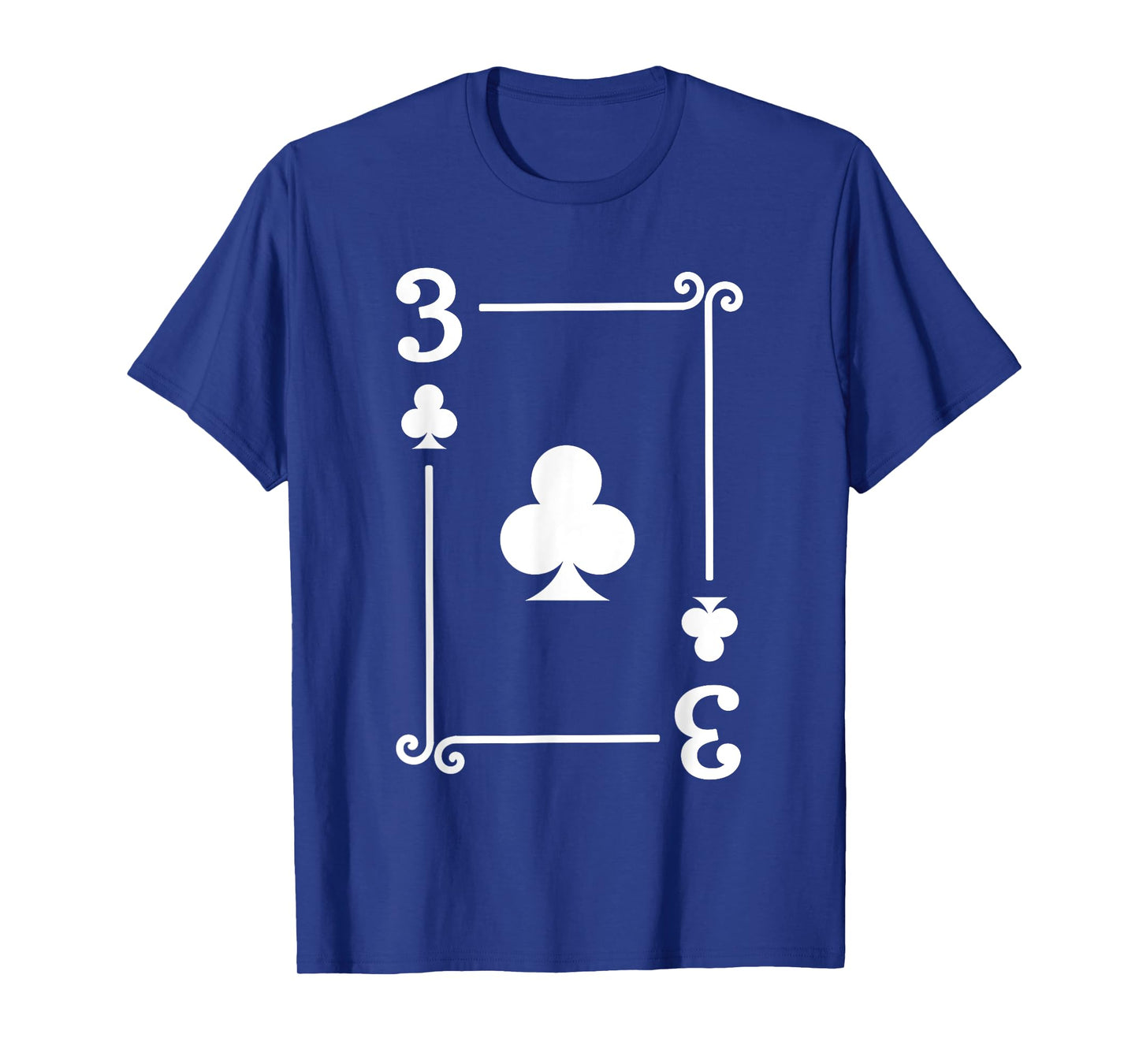 Playing Cards Costume - 3 Clubs Card - Three Card T-Shirt