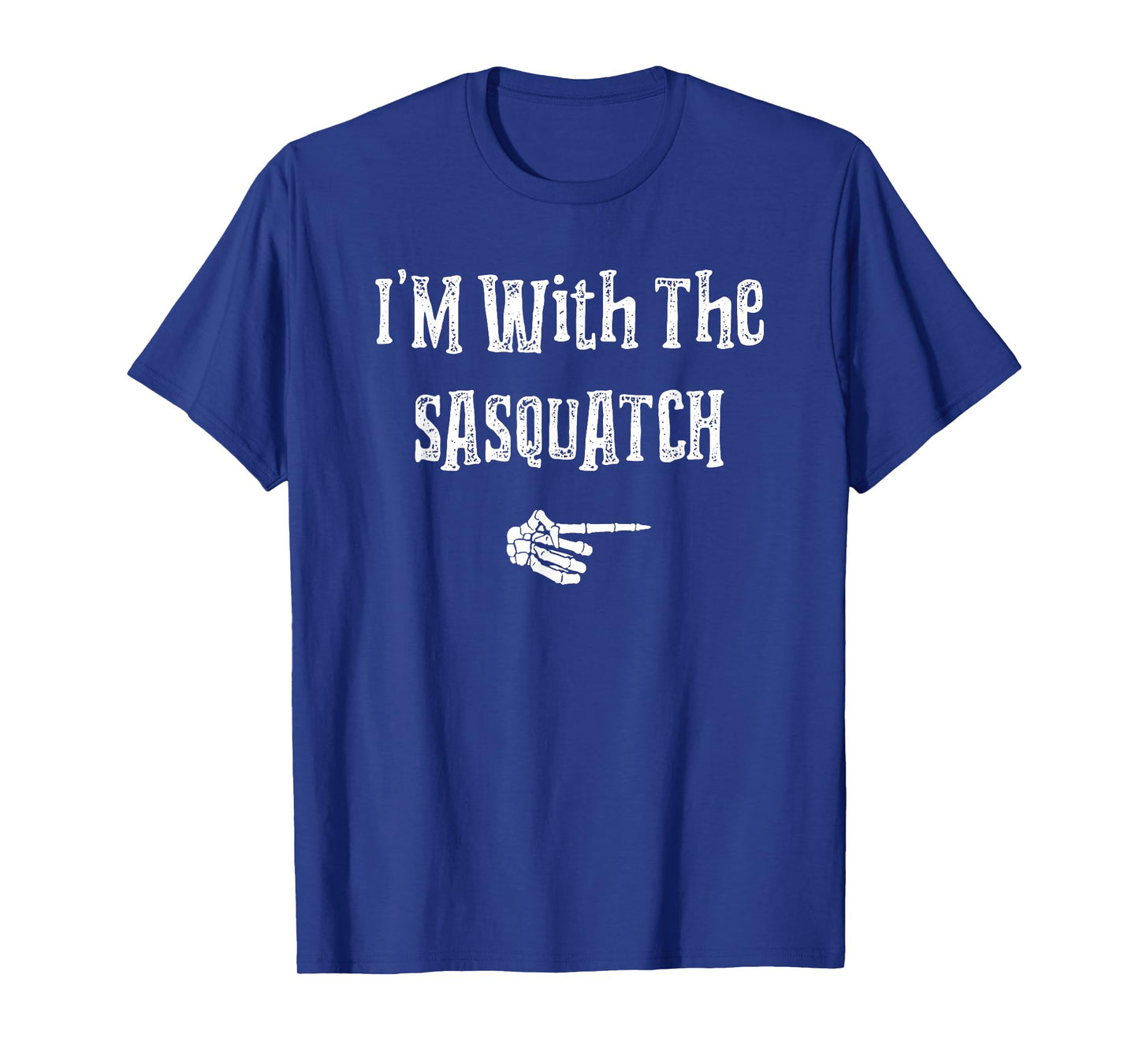 I'm With Sasquatch Halloween Costume Funny Couples Matching T-Shirt