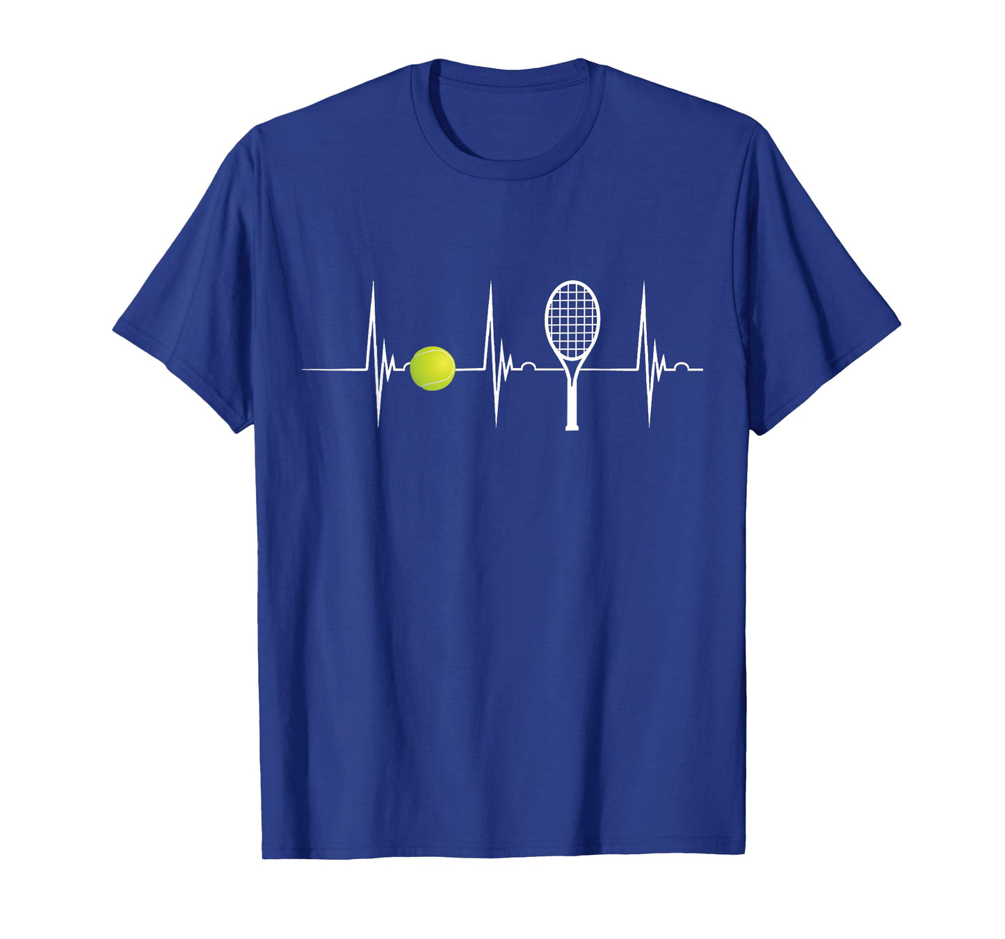 Tennis Lover Tennis Heartbeat EKG Pulse Racket Sport T-Shirt