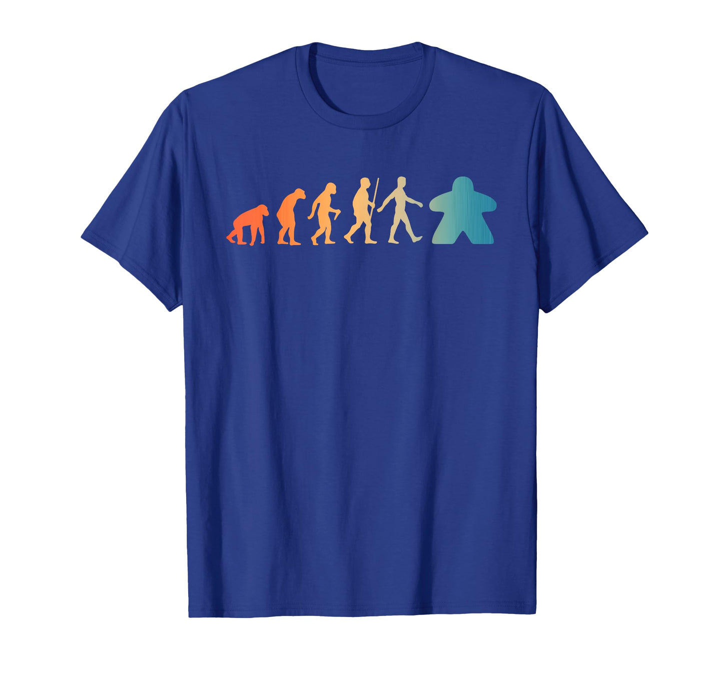 Funny Meeple Design For Men Women Meeple Evolution Lovers T-Shirt