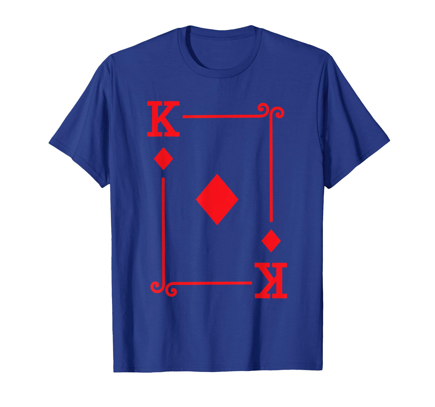 Playing Cards - Matching Diamonds Card Suits - King Card T-Shirt